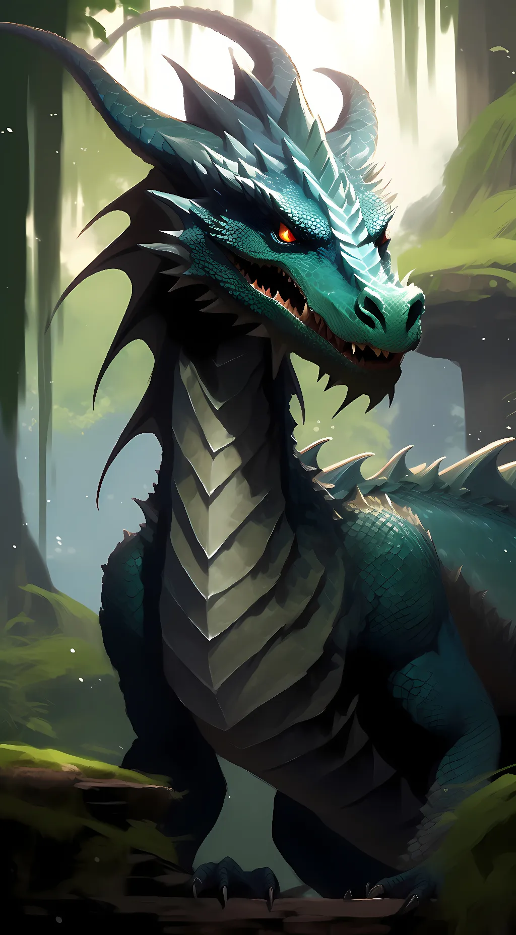 ai character: dark  background