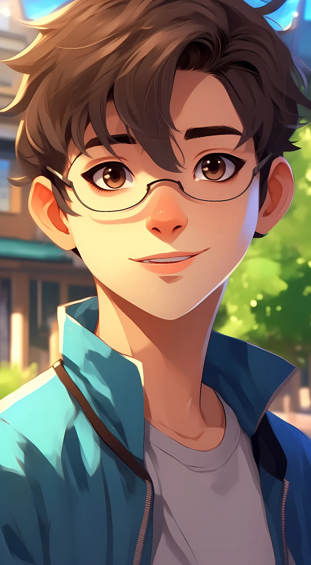 ai character: Joshua Carter glow background