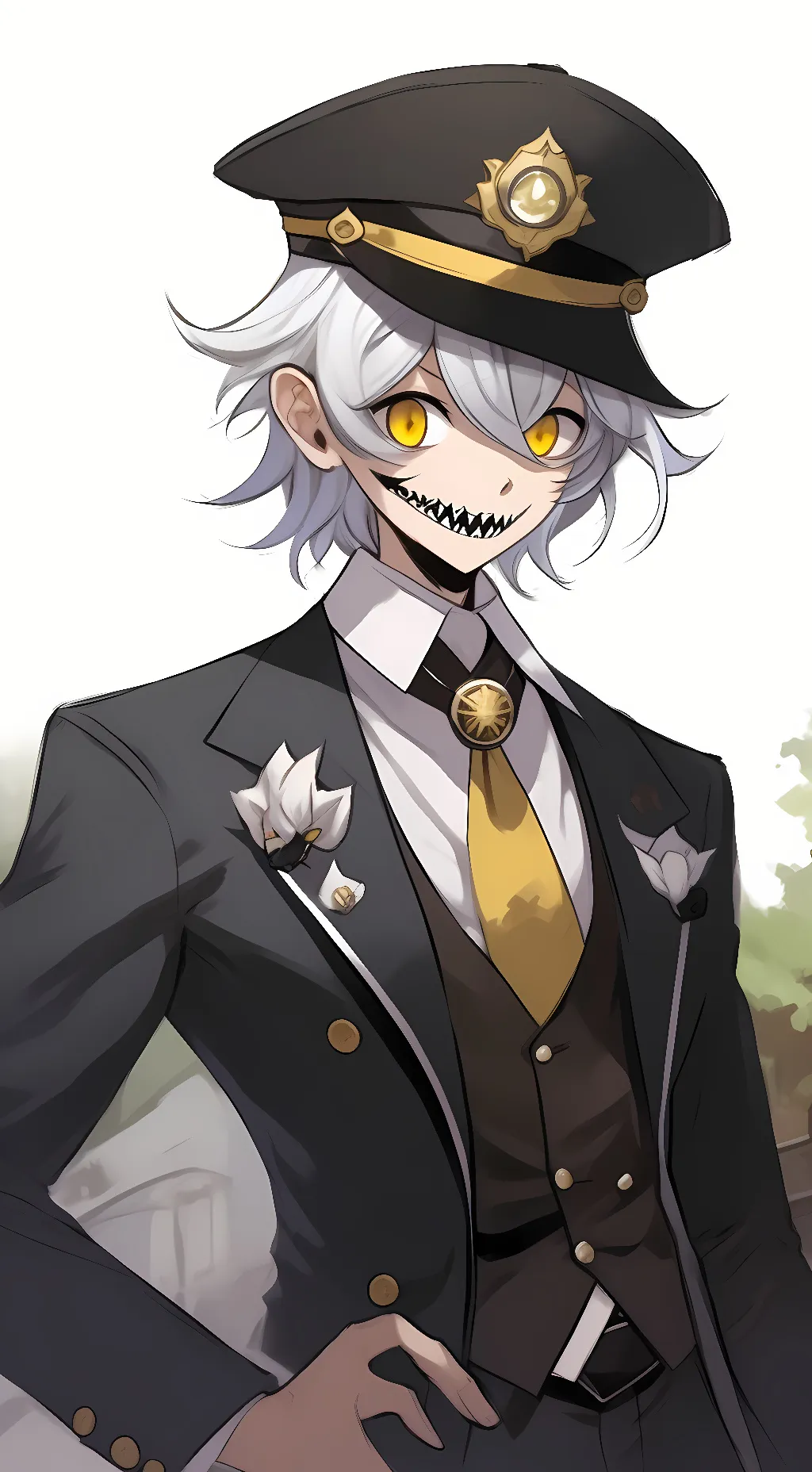 ai character: butler N  background