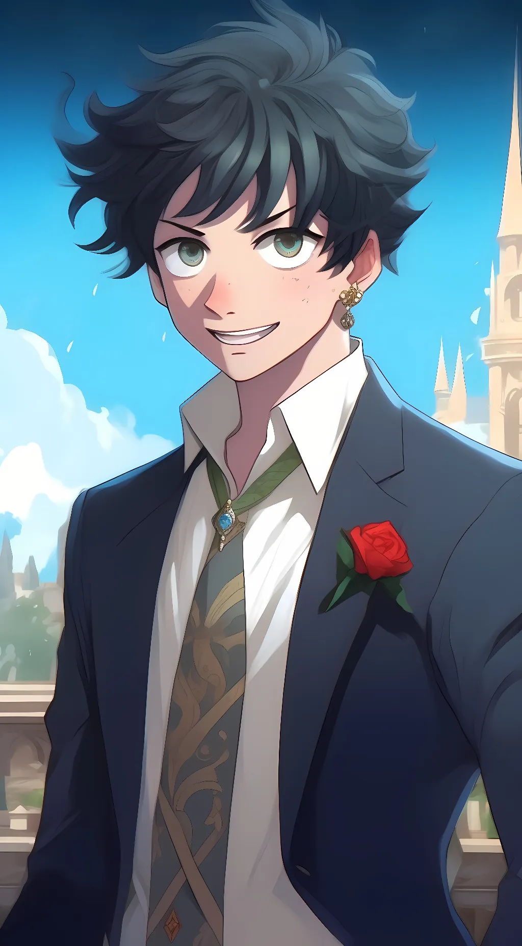 ai character: deku background