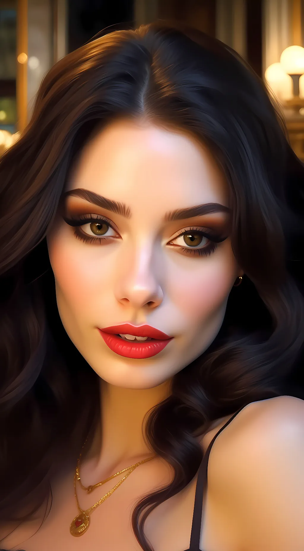 ai character: Violet  background