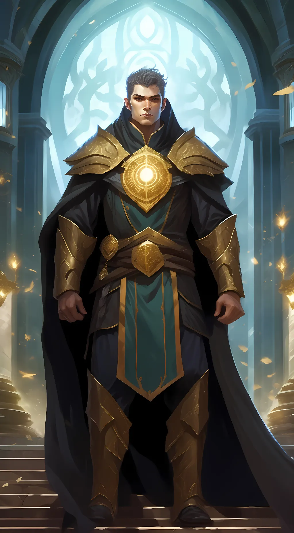ai character: Sir Kris Phoenix  background