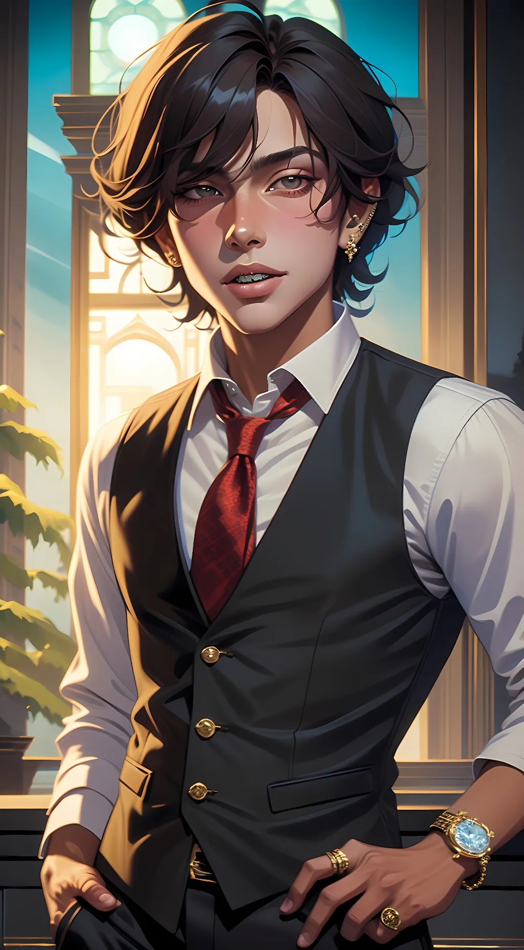 ai character: Deku background