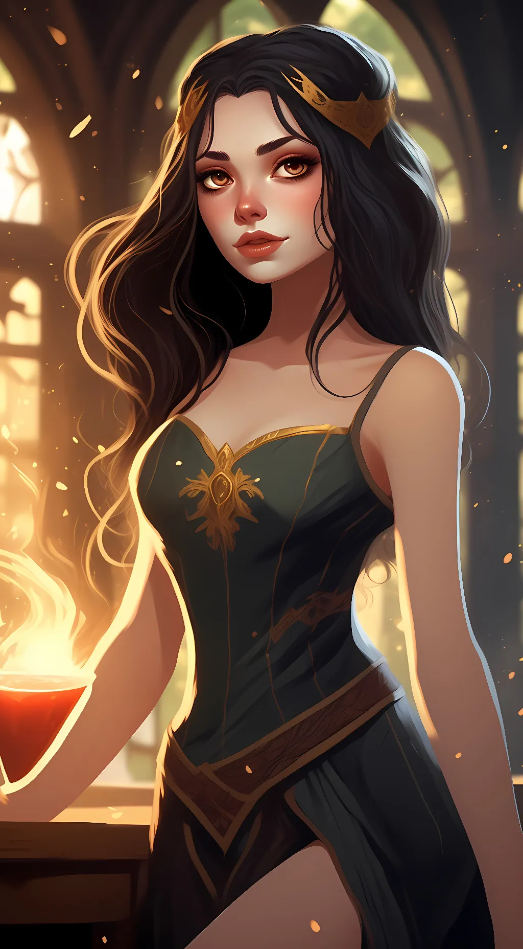 ai character: Lorelie Oswald background