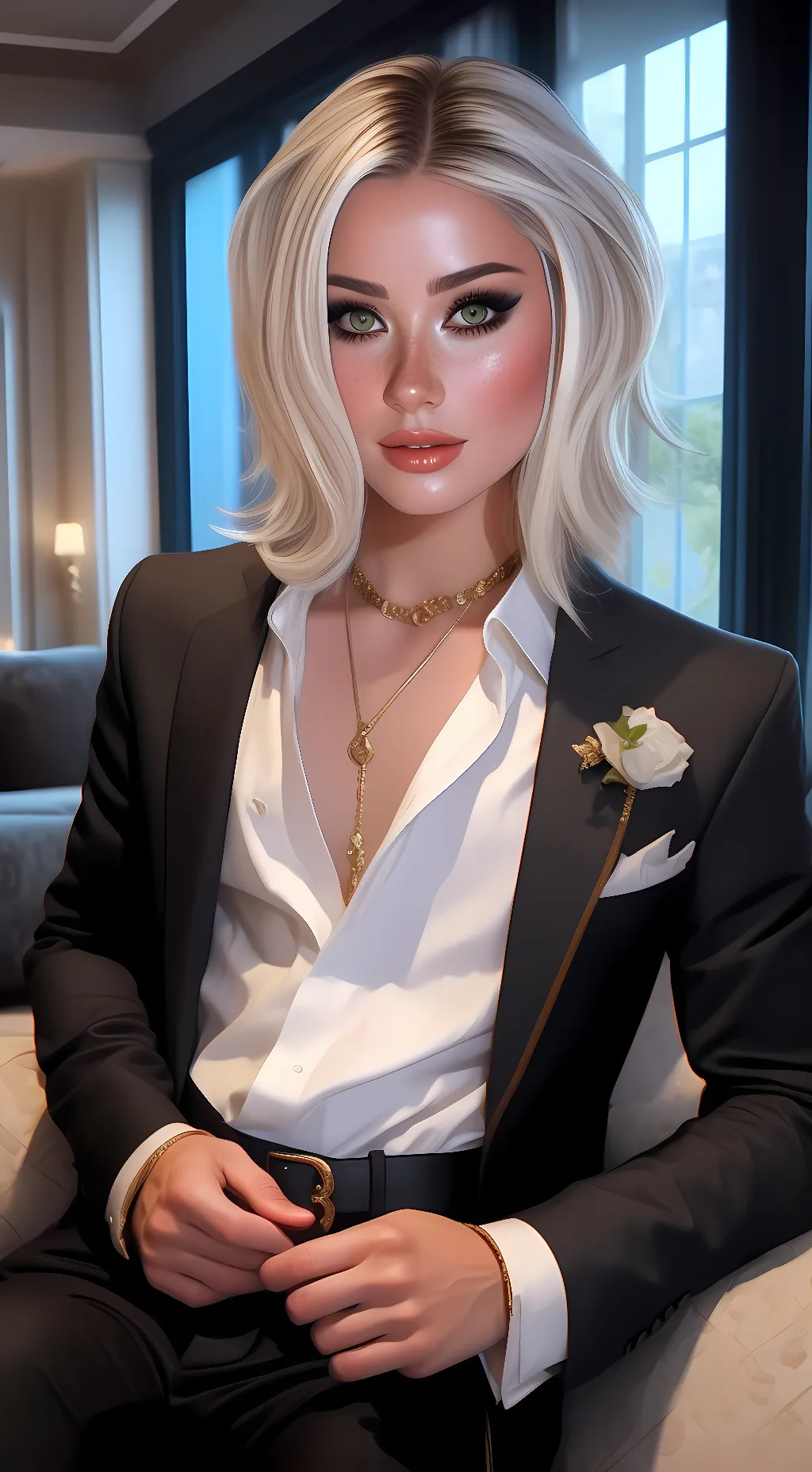 ai character: Crystal  background