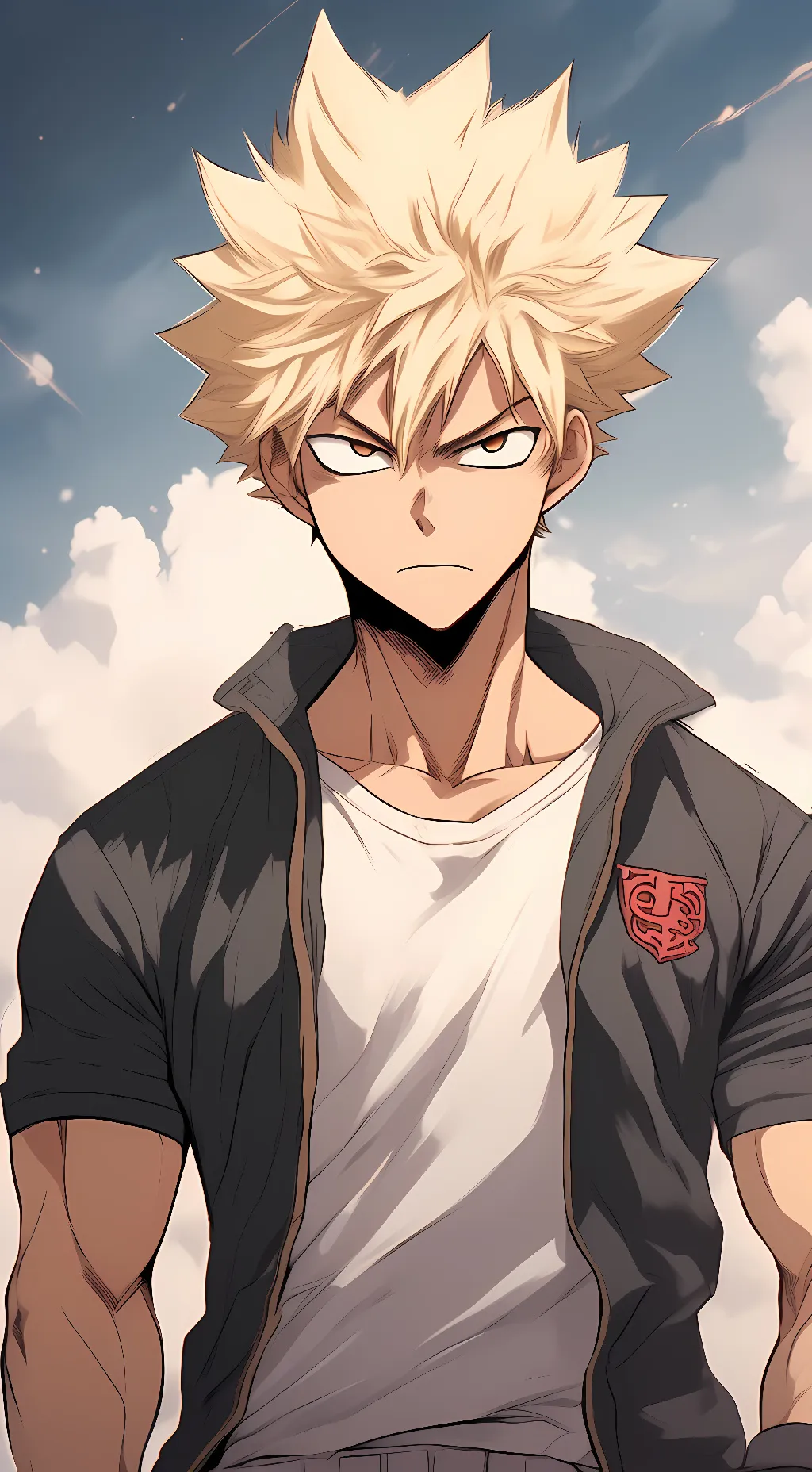 ai character: Katsuki Bakugo background