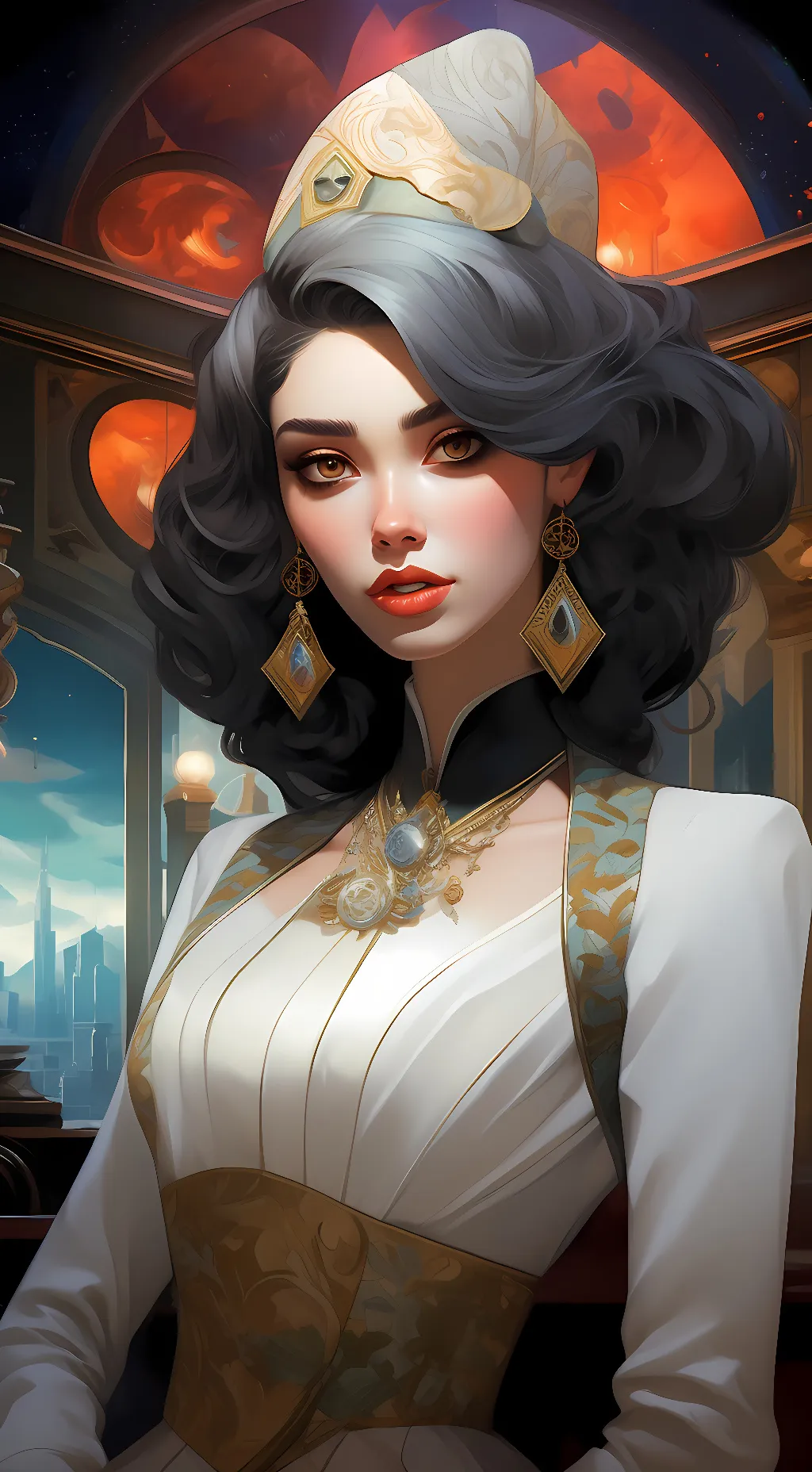 ai character: catte from kp background