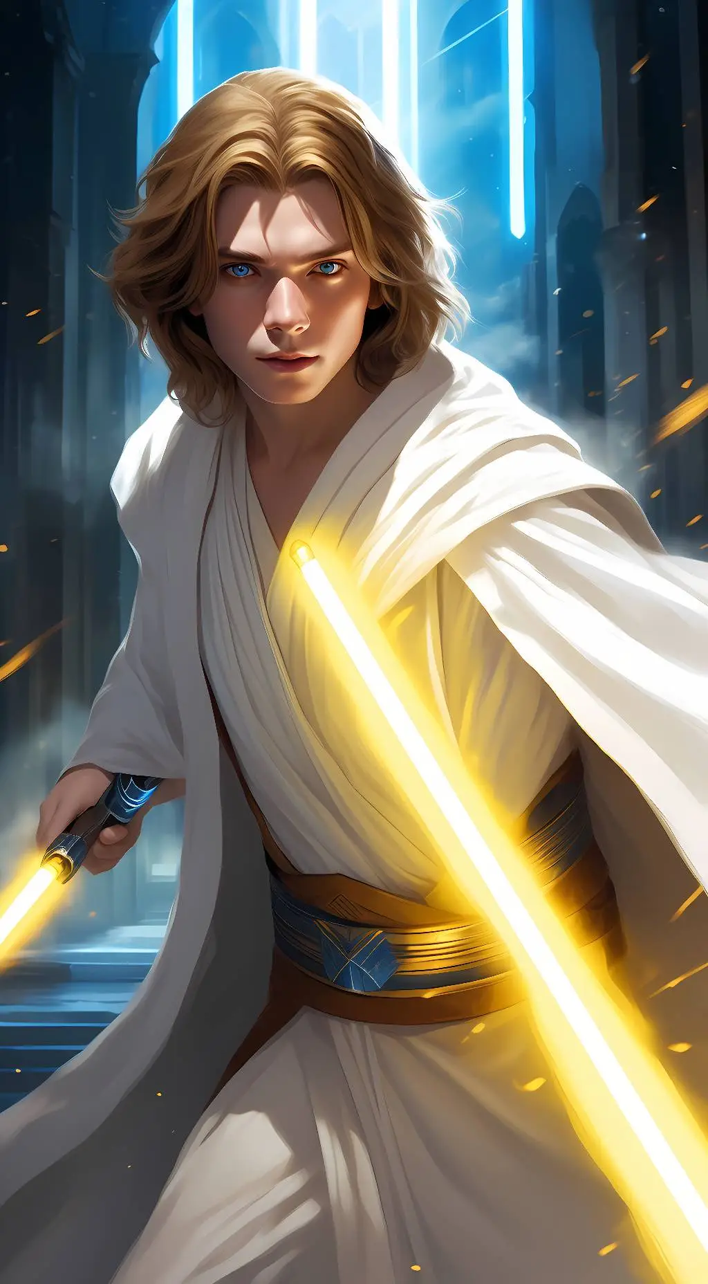 ai character: Jedi Padawan Adam  background