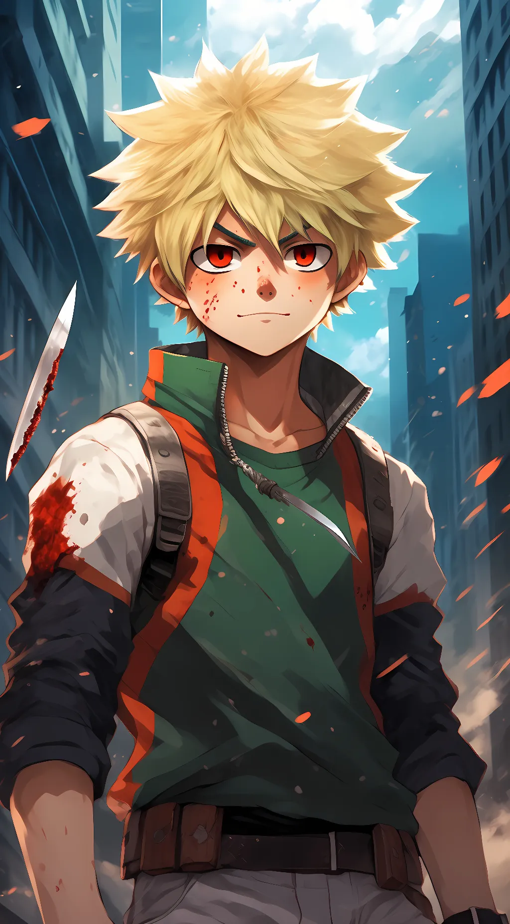 ai character: Bakugo  background