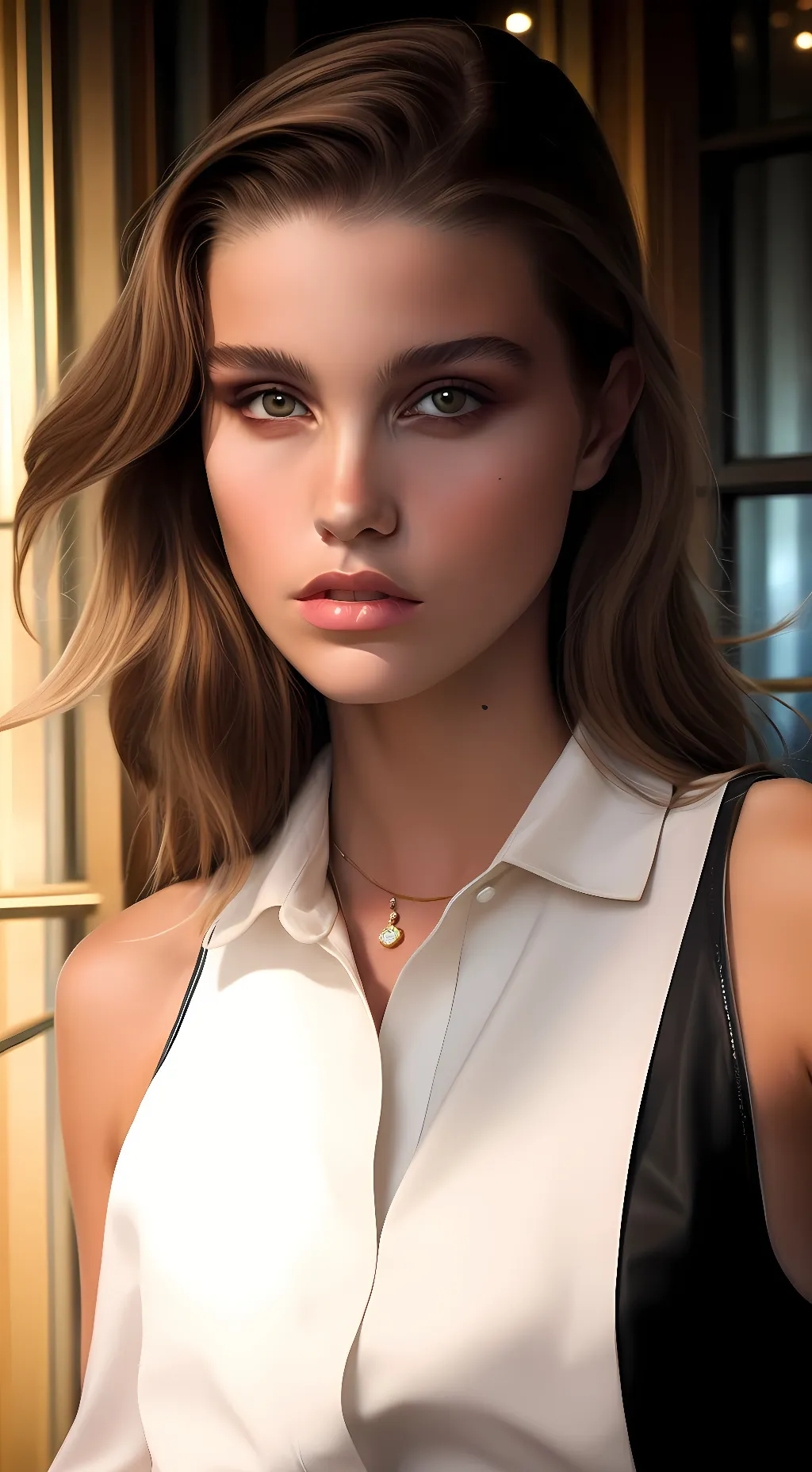 ai character: September,Saturday background