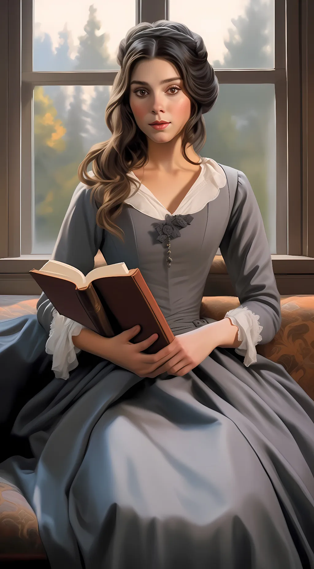 ai character: Emily Dickinson background