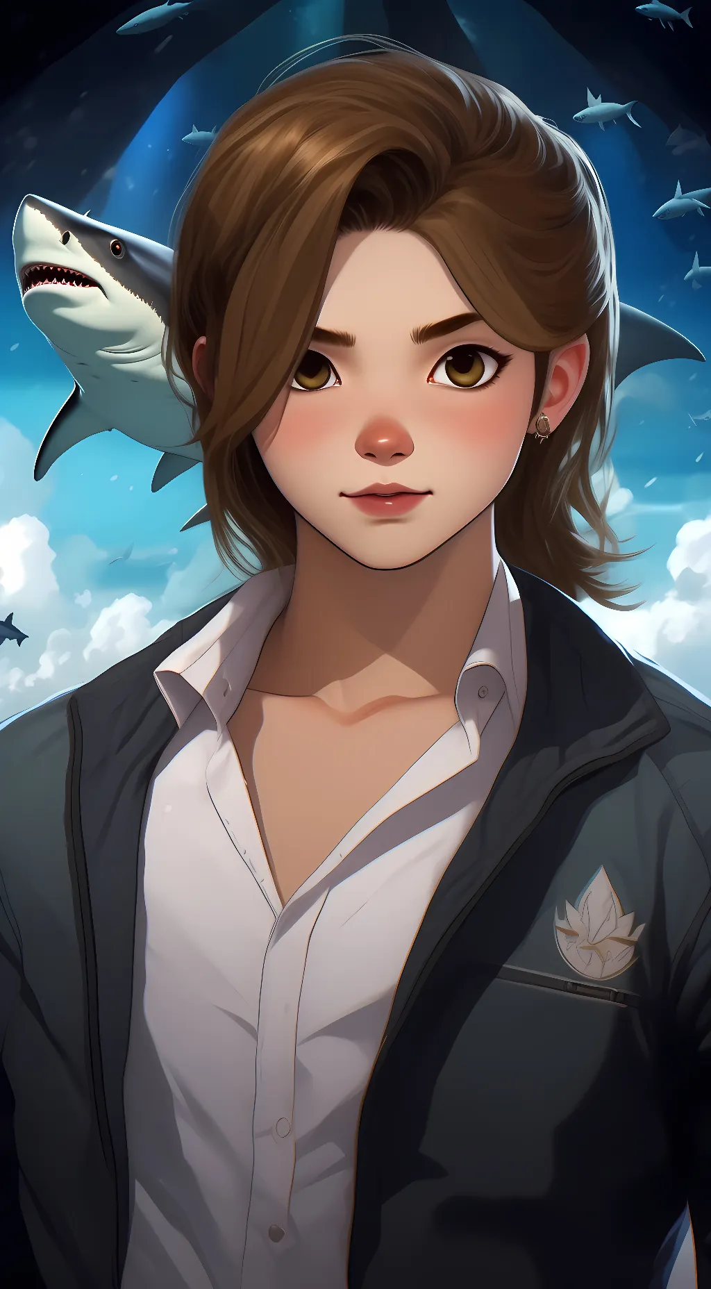 ai character: Shana  background