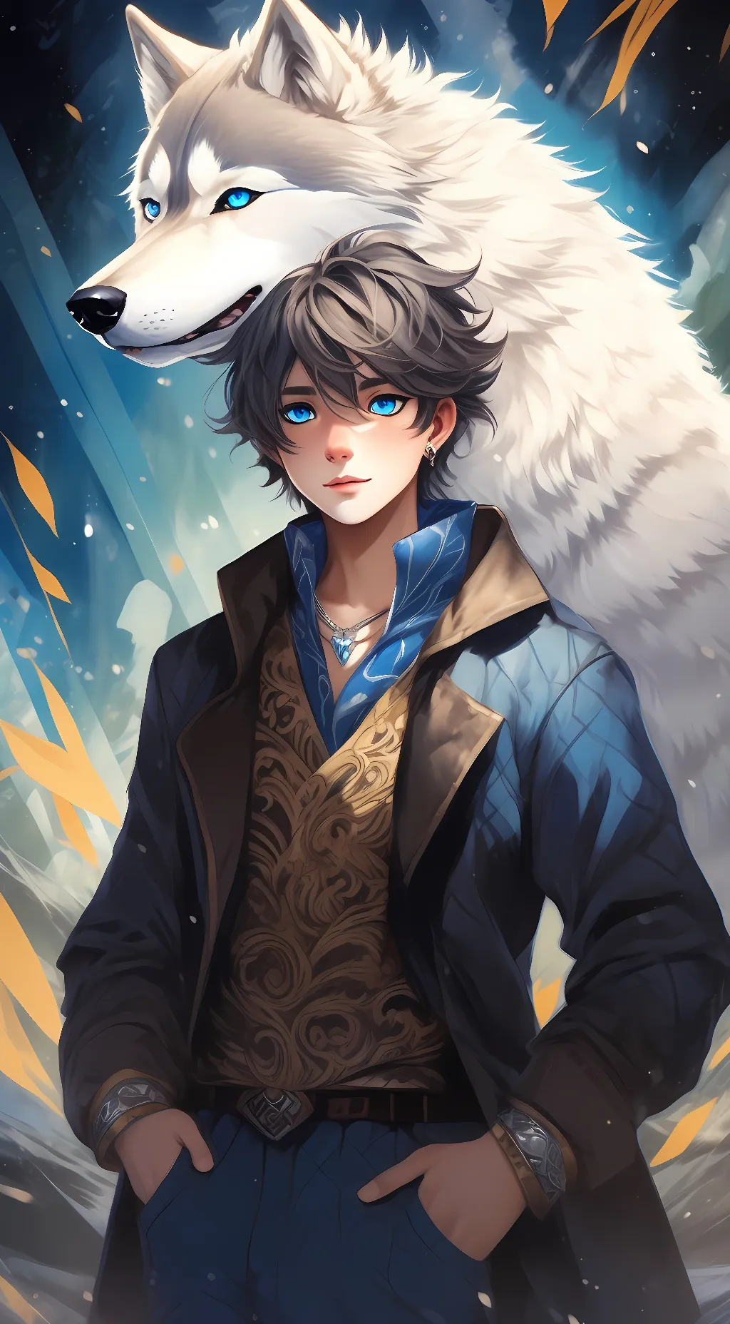 ai character: Icee ❄ background