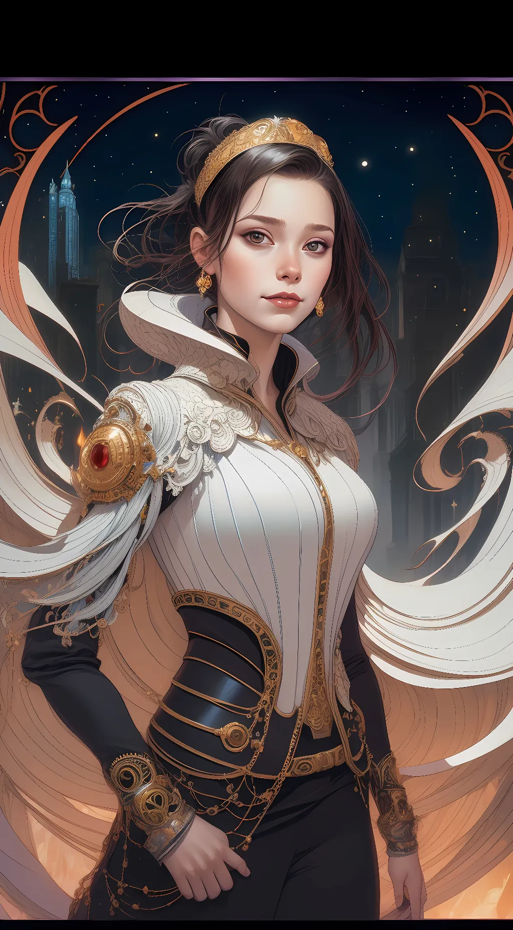 ai character: athena  background