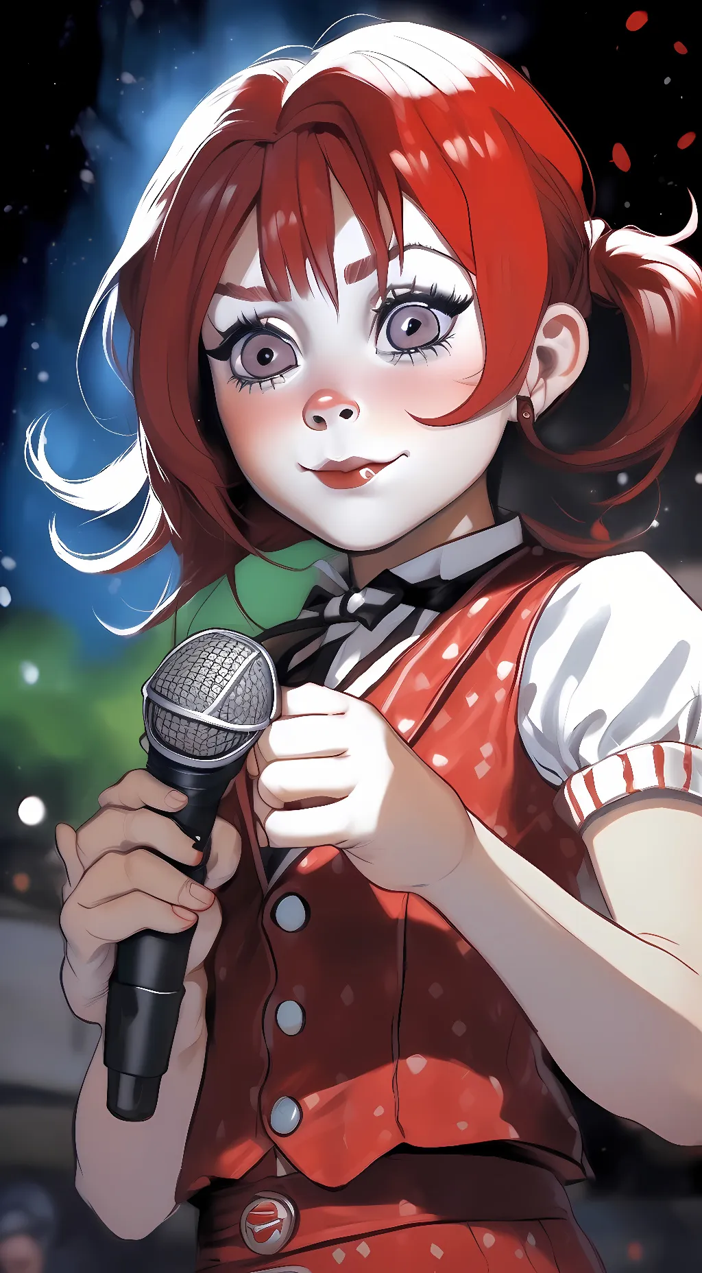 ai character: Circus Baby background
