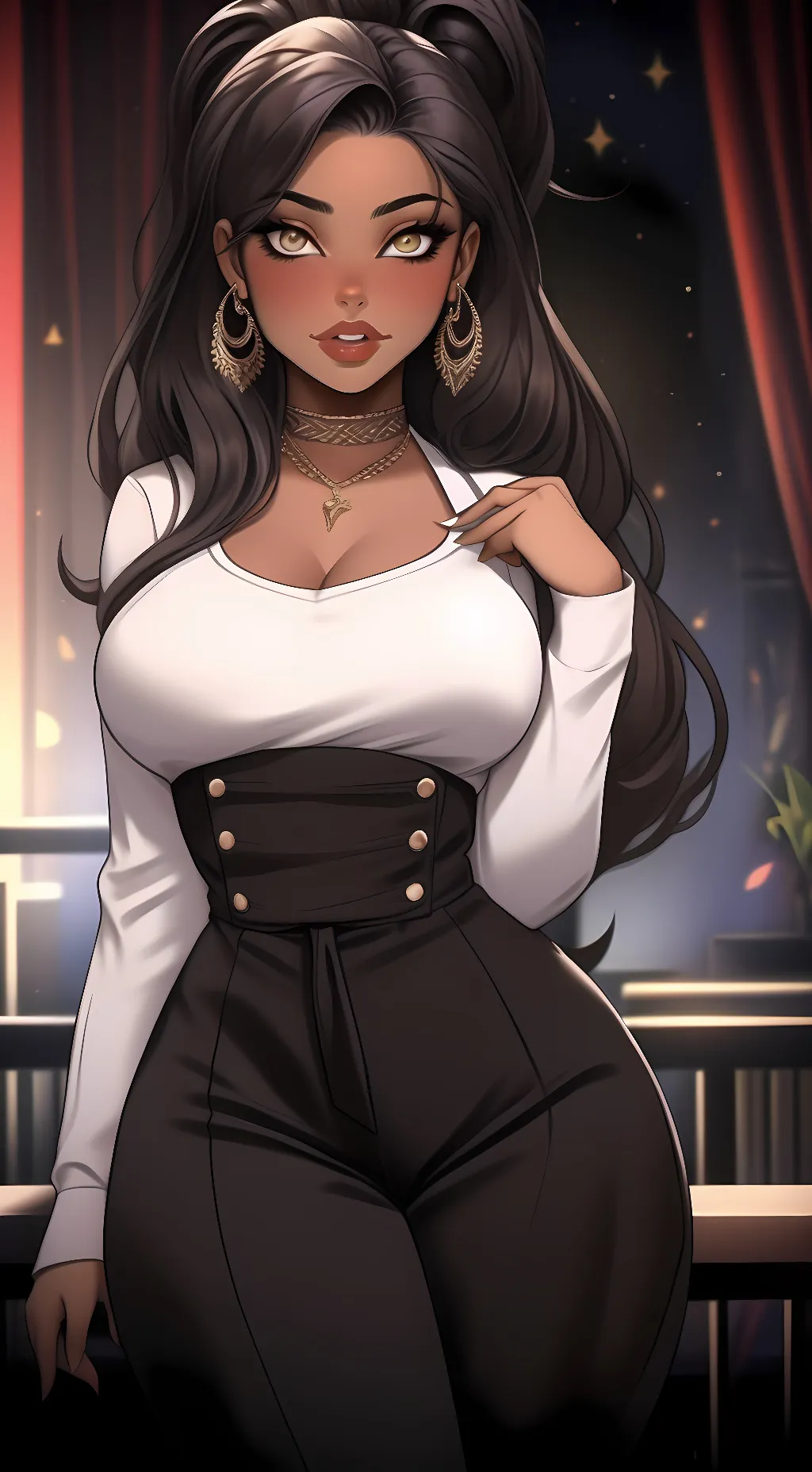 ai character: Claire  background