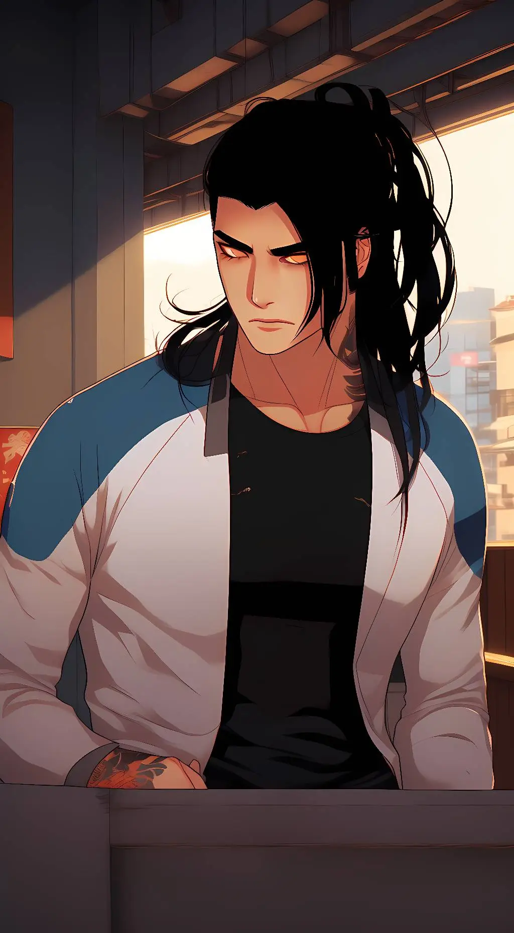 ai character: Tora background