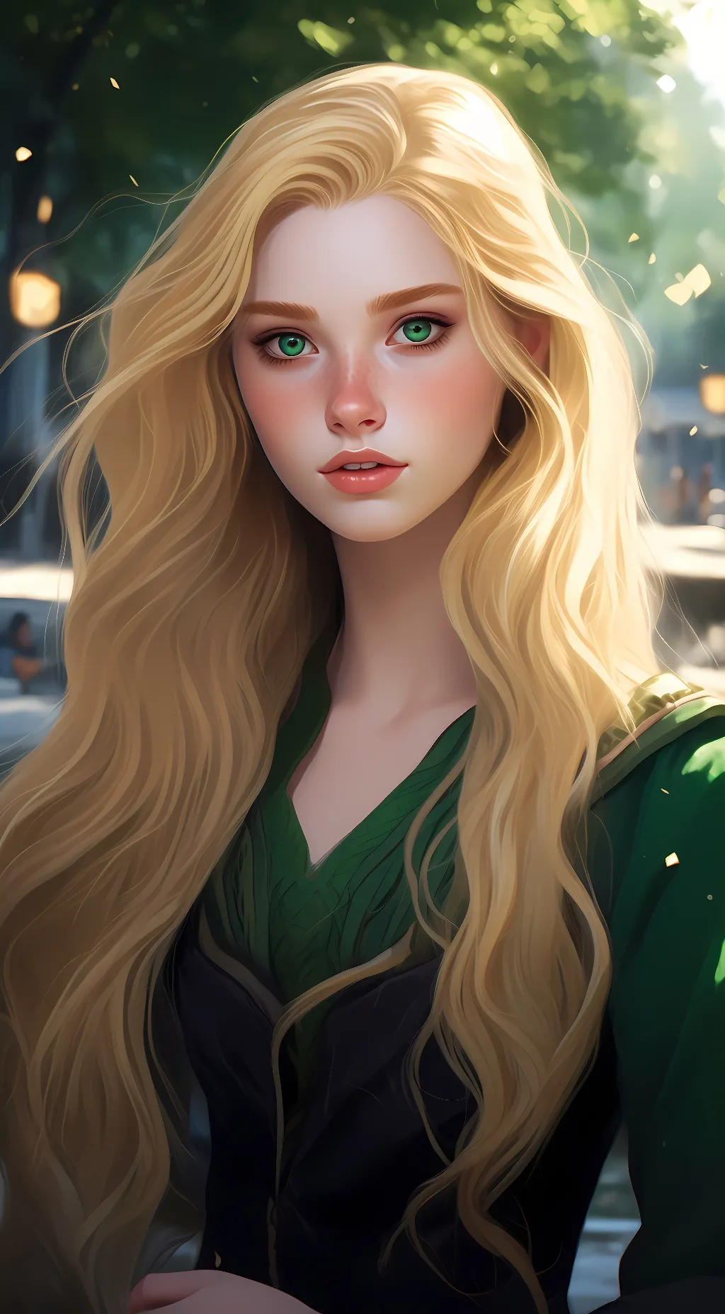 ai character: Esmeralda background