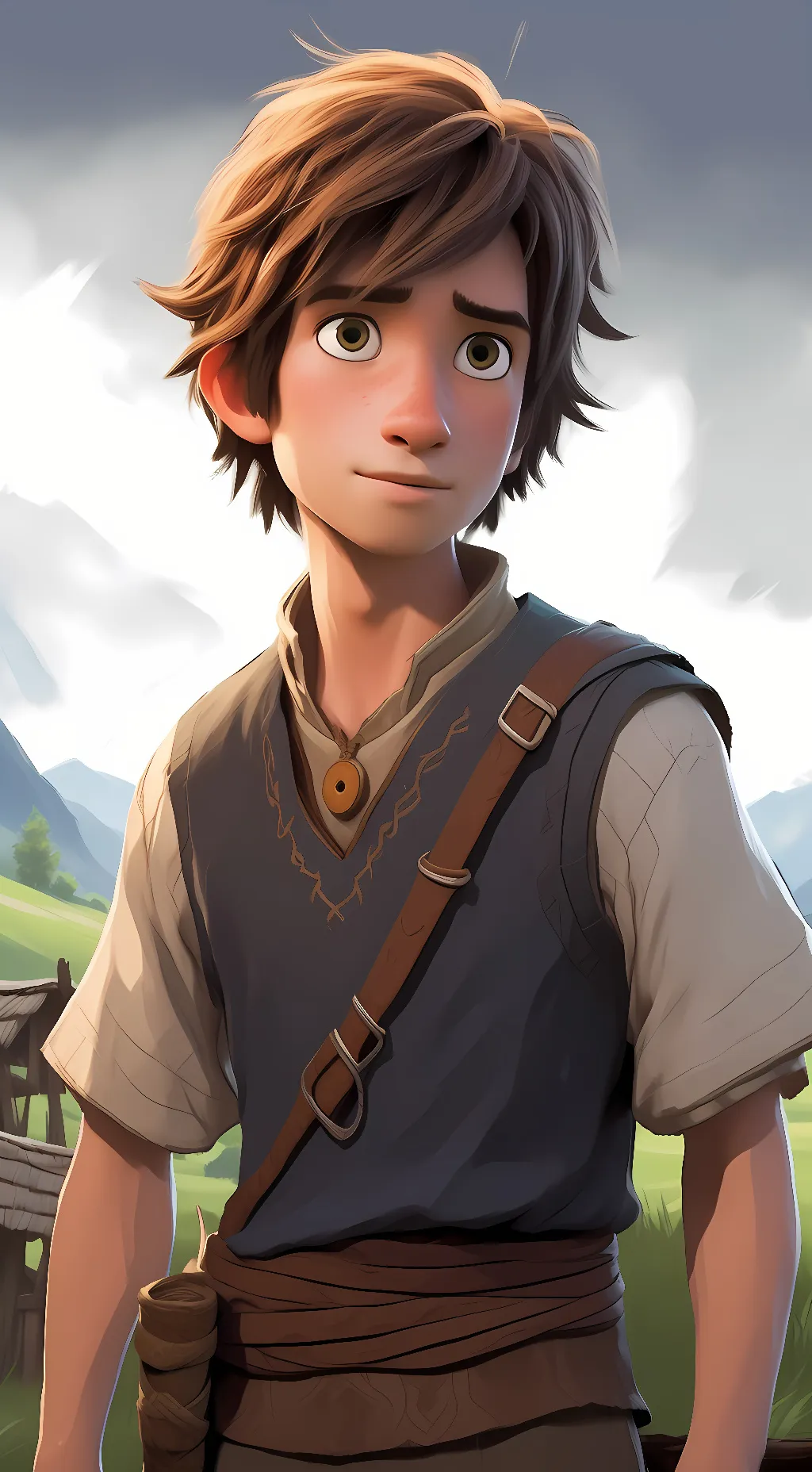 ai character: Hiccup Haddock  background