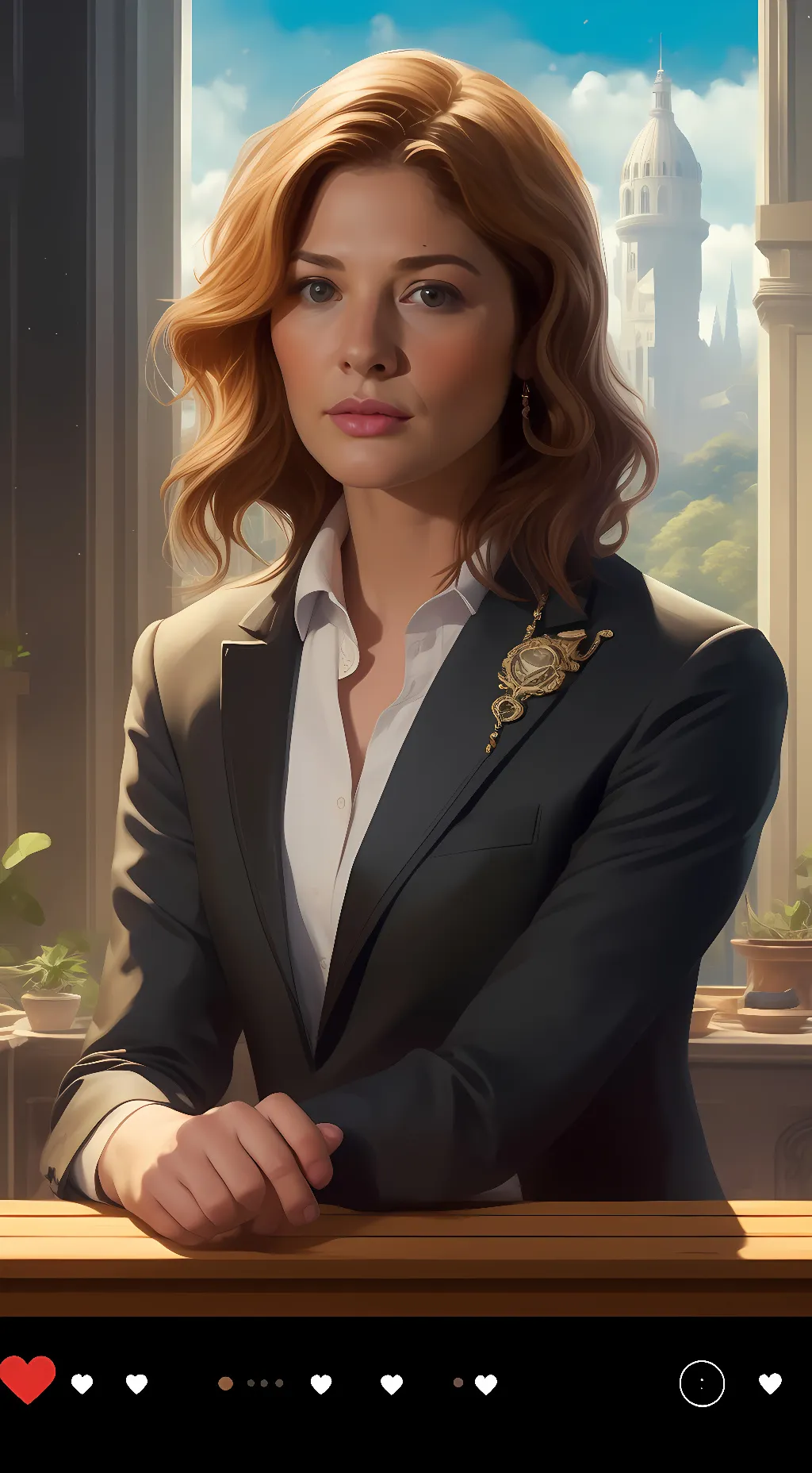 ai character: Julia Shumway background