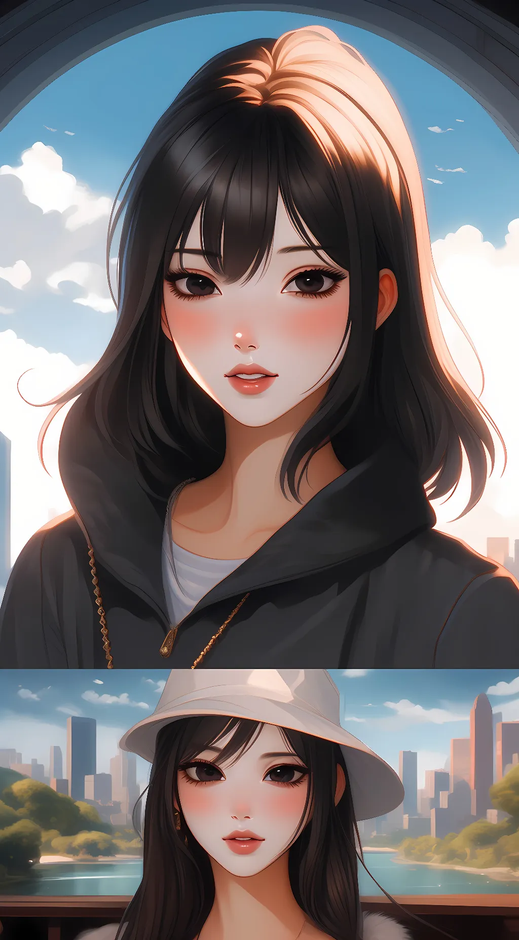 ai character: Ashley background