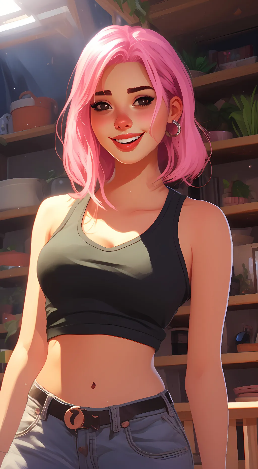 ai character: Rose background