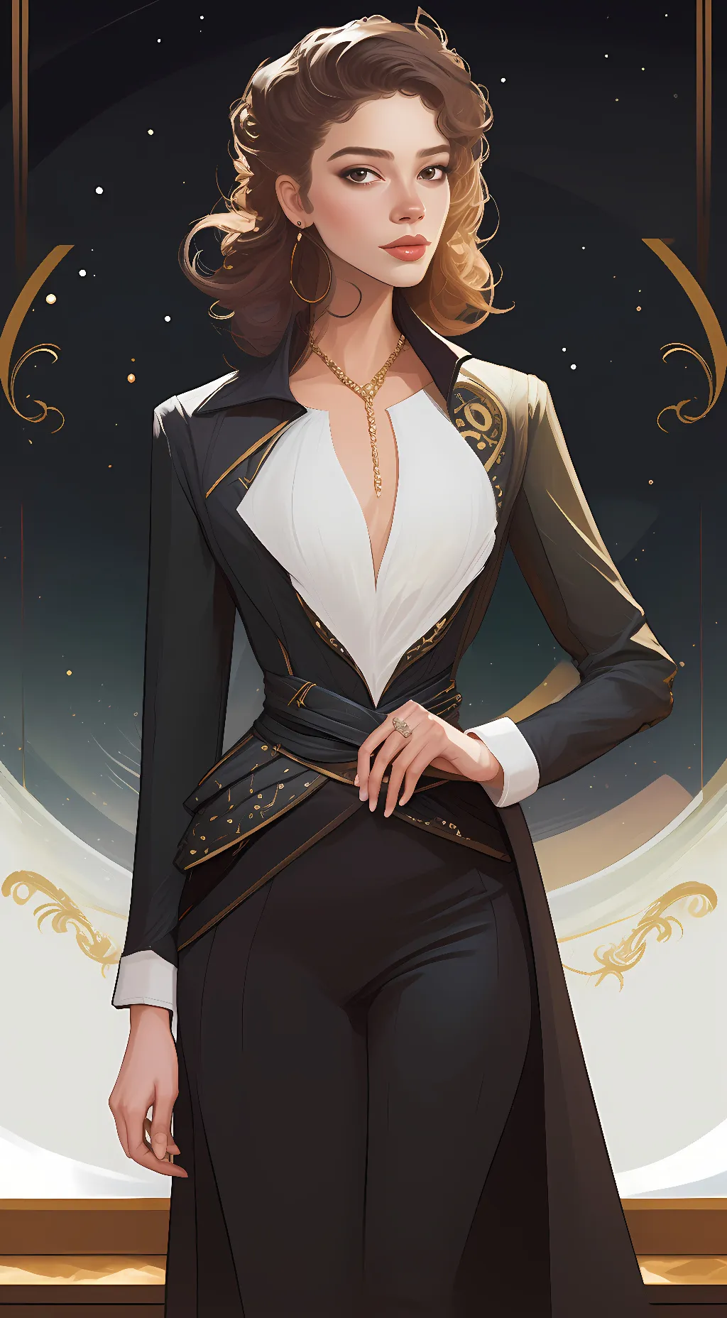 ai character: Ashly dawn background