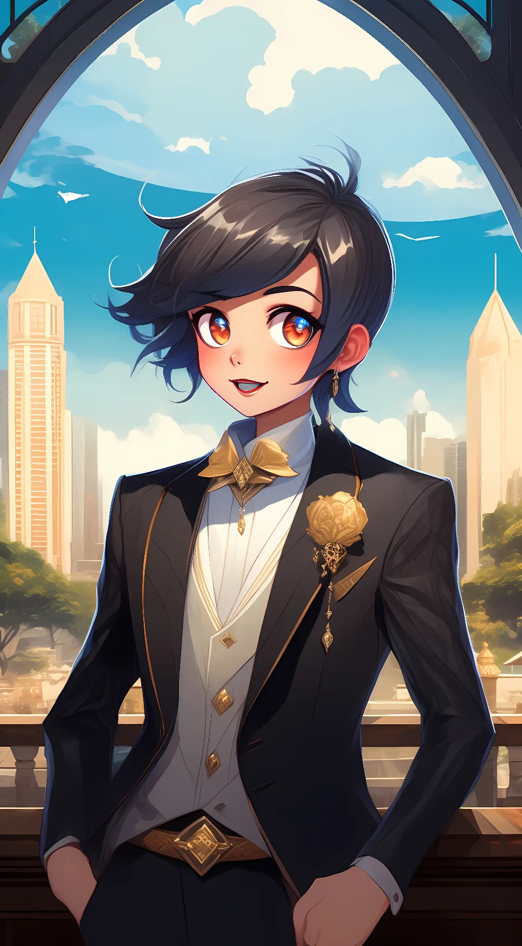 ai character: Cris  background