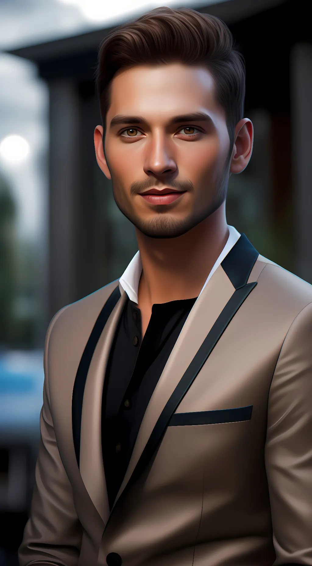 ai character: Tobey Maguire background