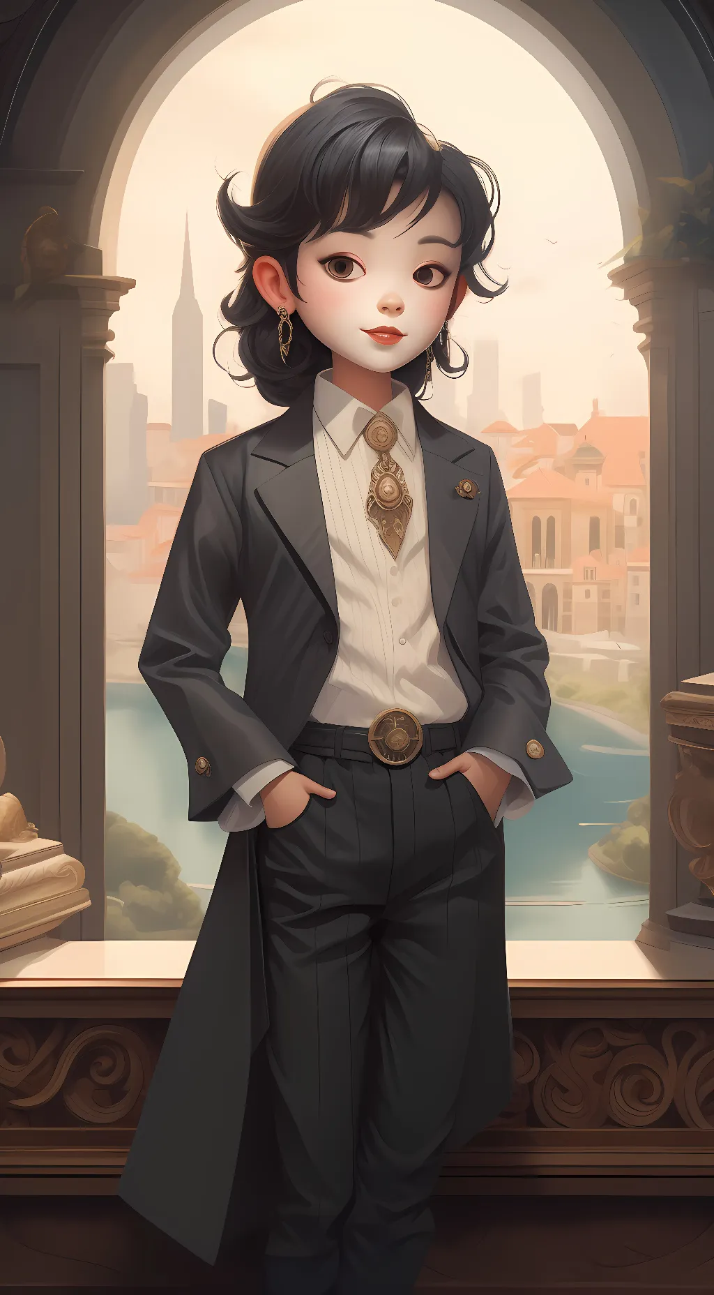 ai character: theo background