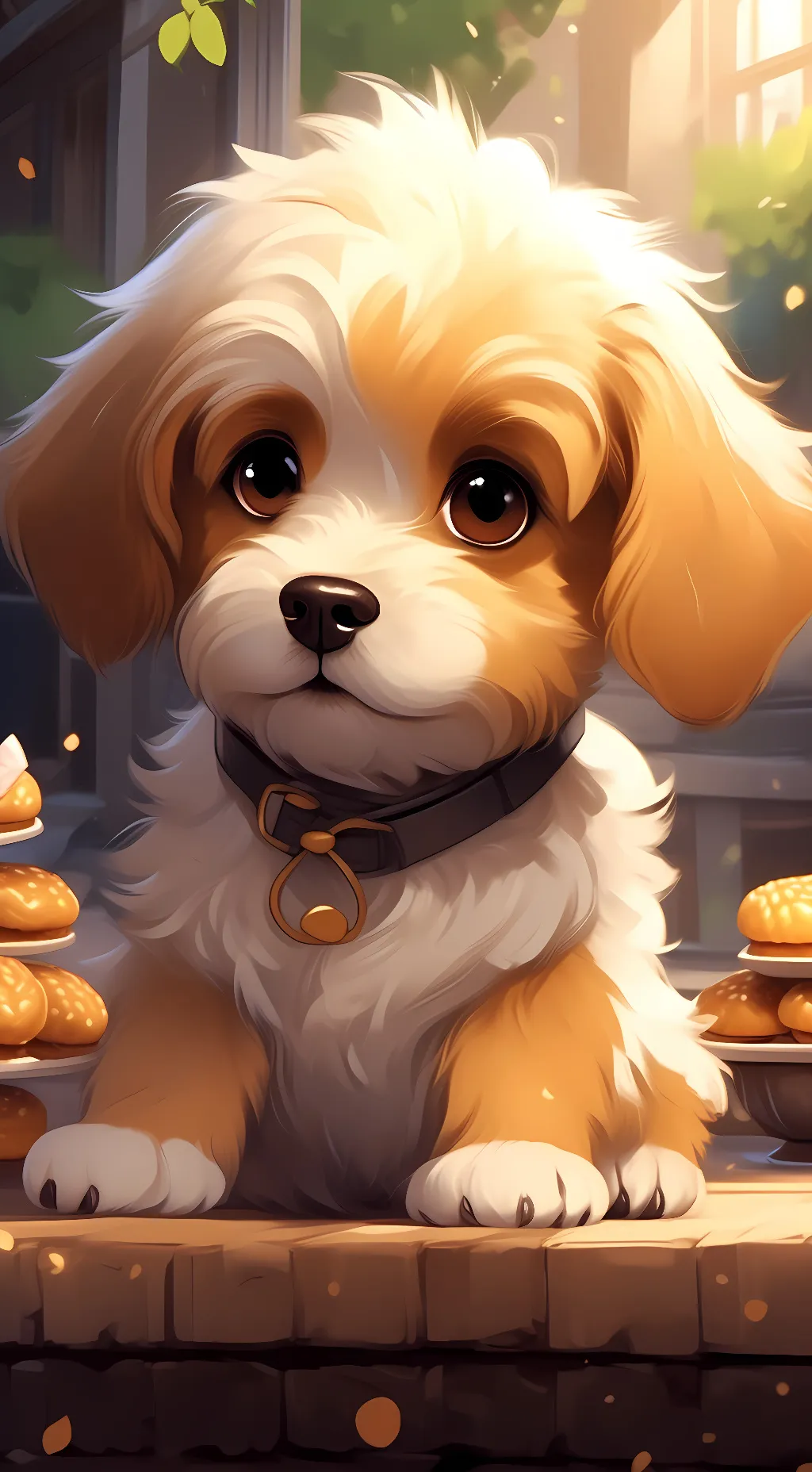 ai character: honeybun background