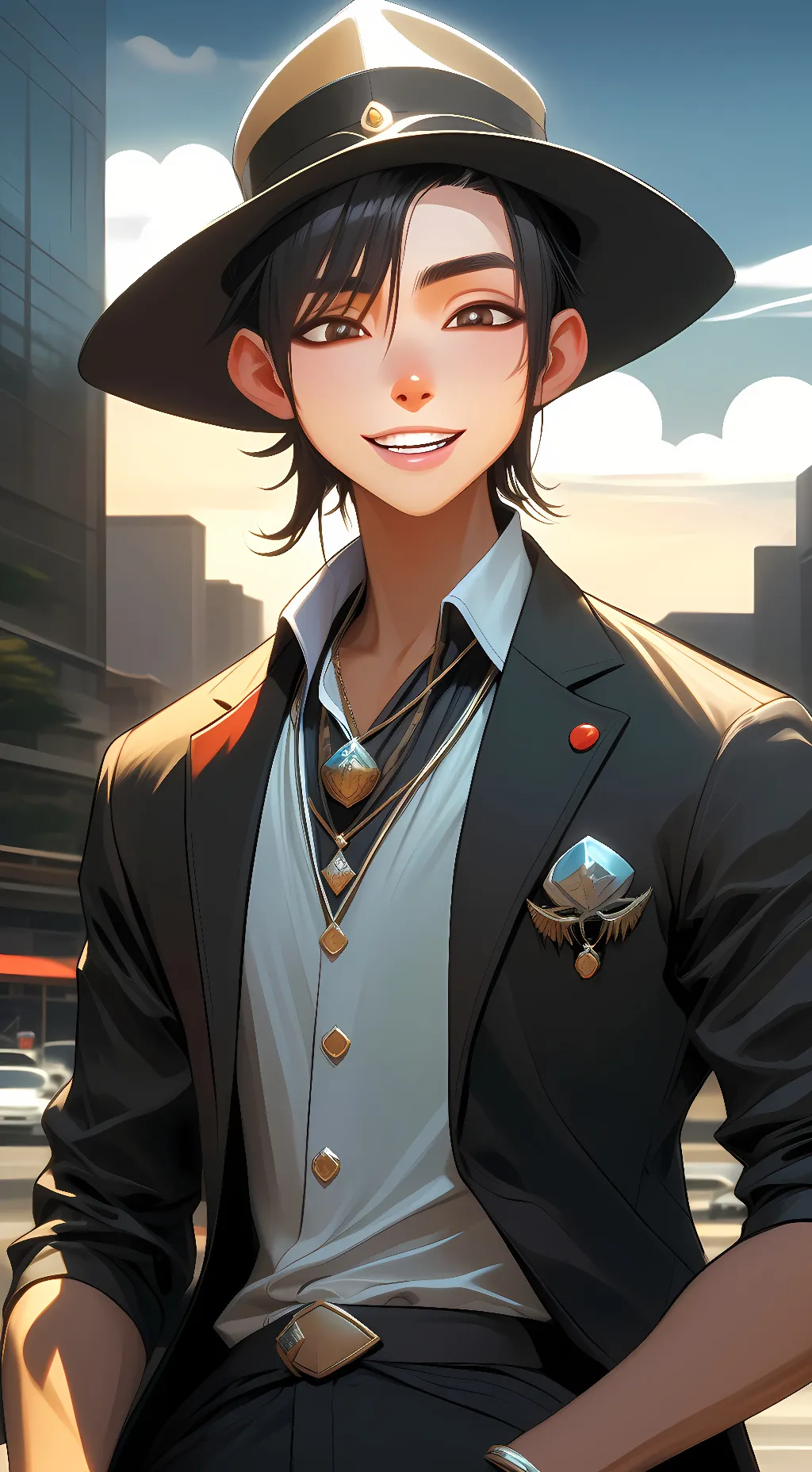 ai character: Hanako background