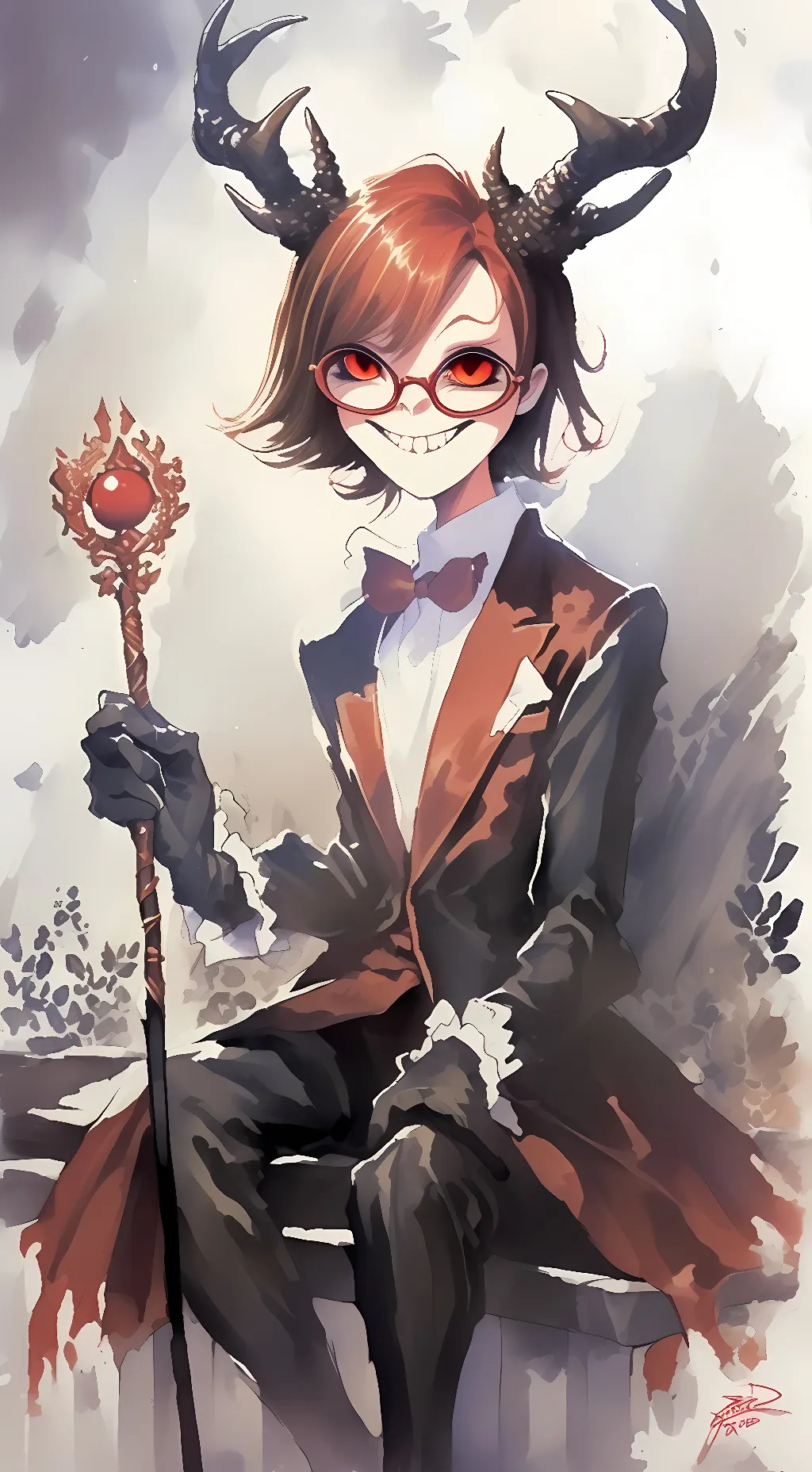 ai character: ♡Alastor♡ background