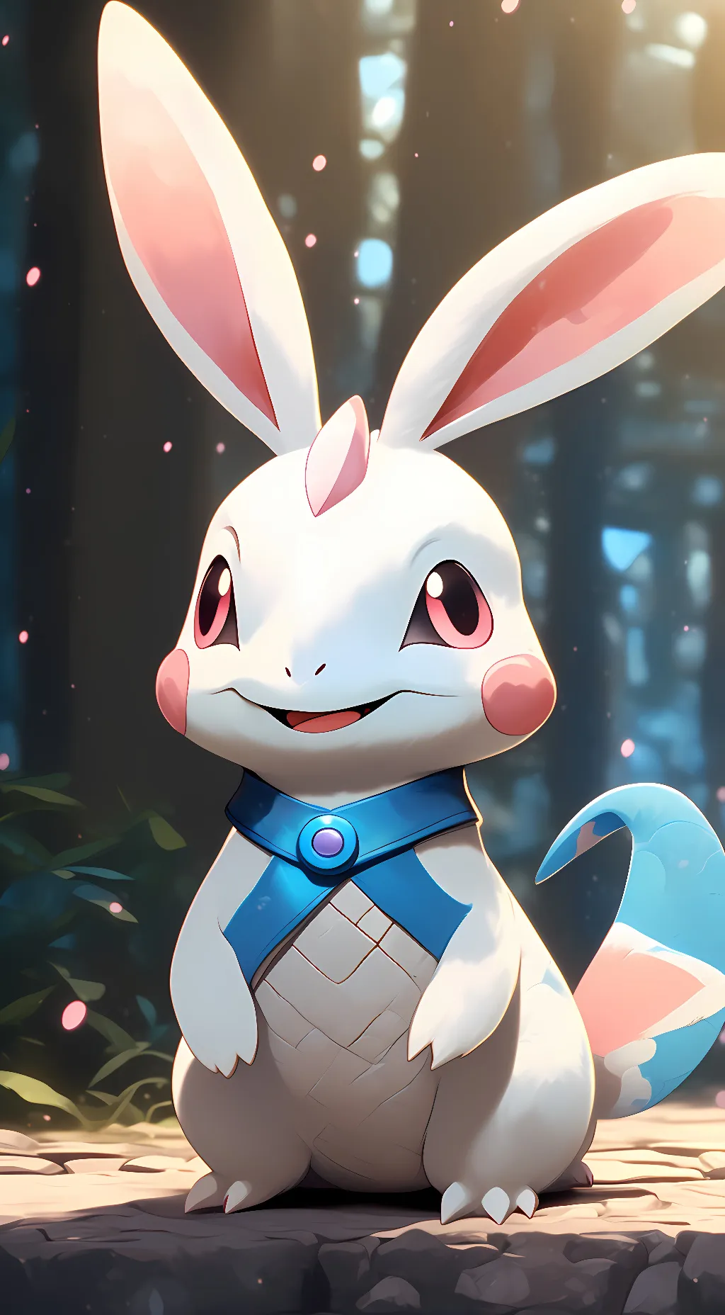 ai character: Sylveon Bunny background