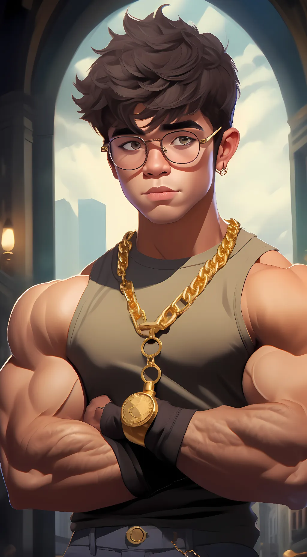 ai character: Azuka background