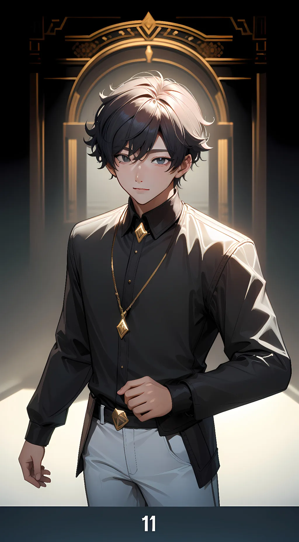 ai character: Mio, luke, ole background