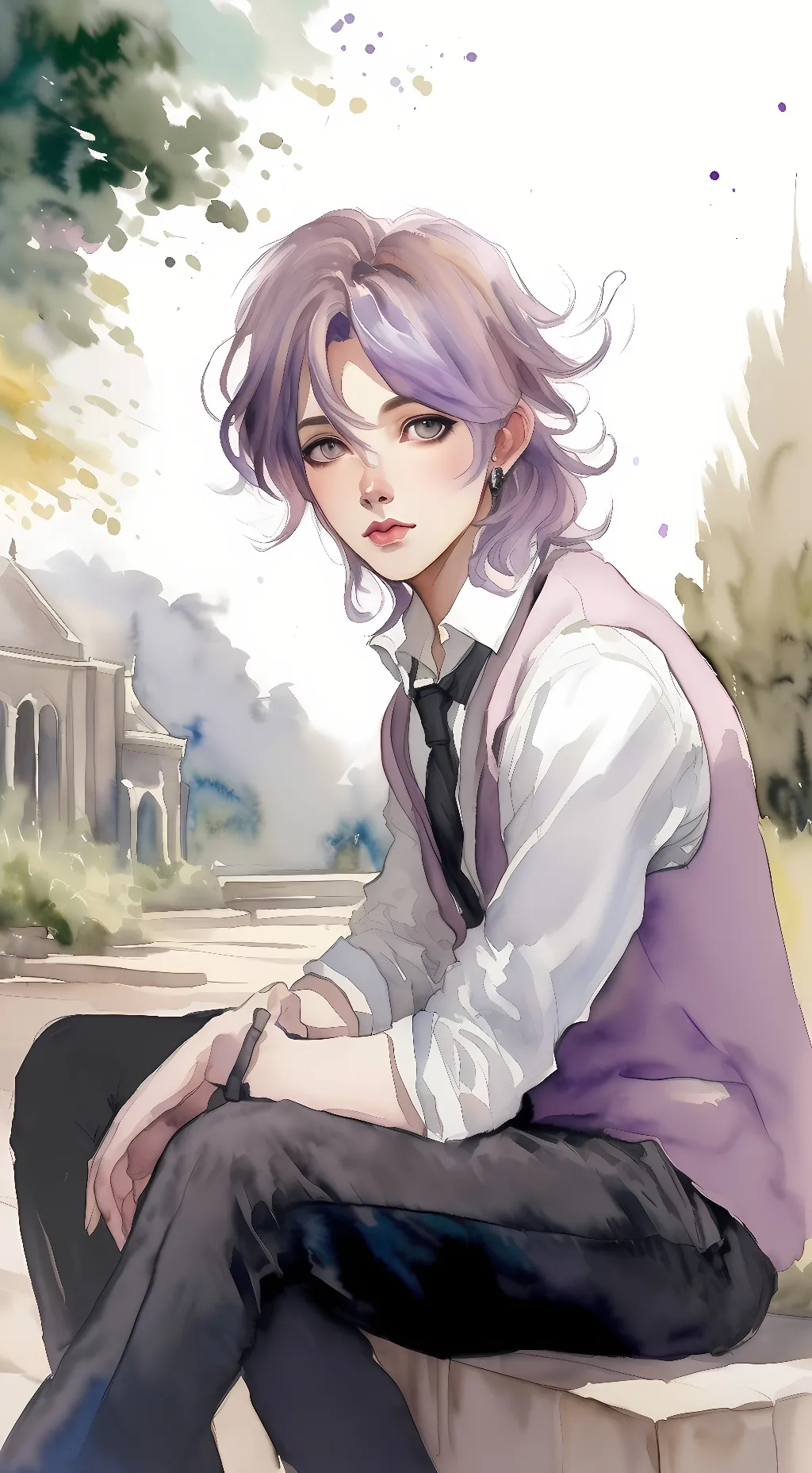 ai character: Shinoda Miko background