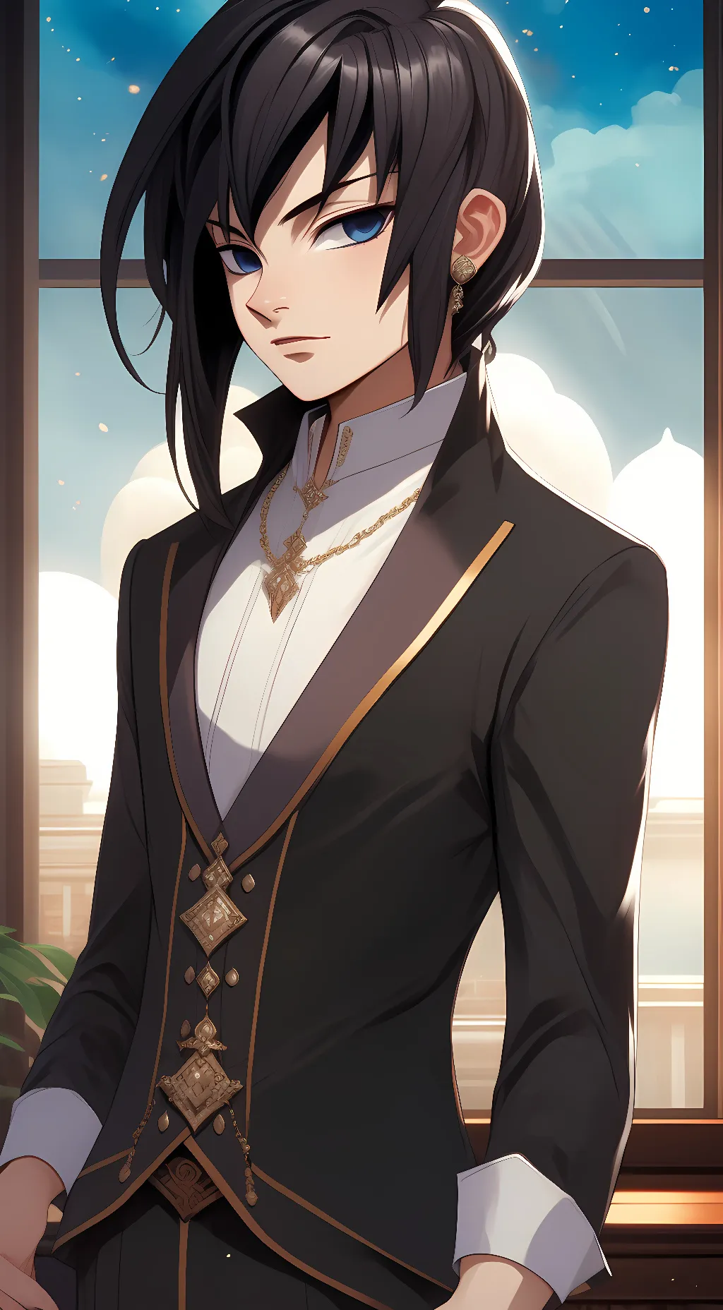 ai character: Giyu Tomioka background