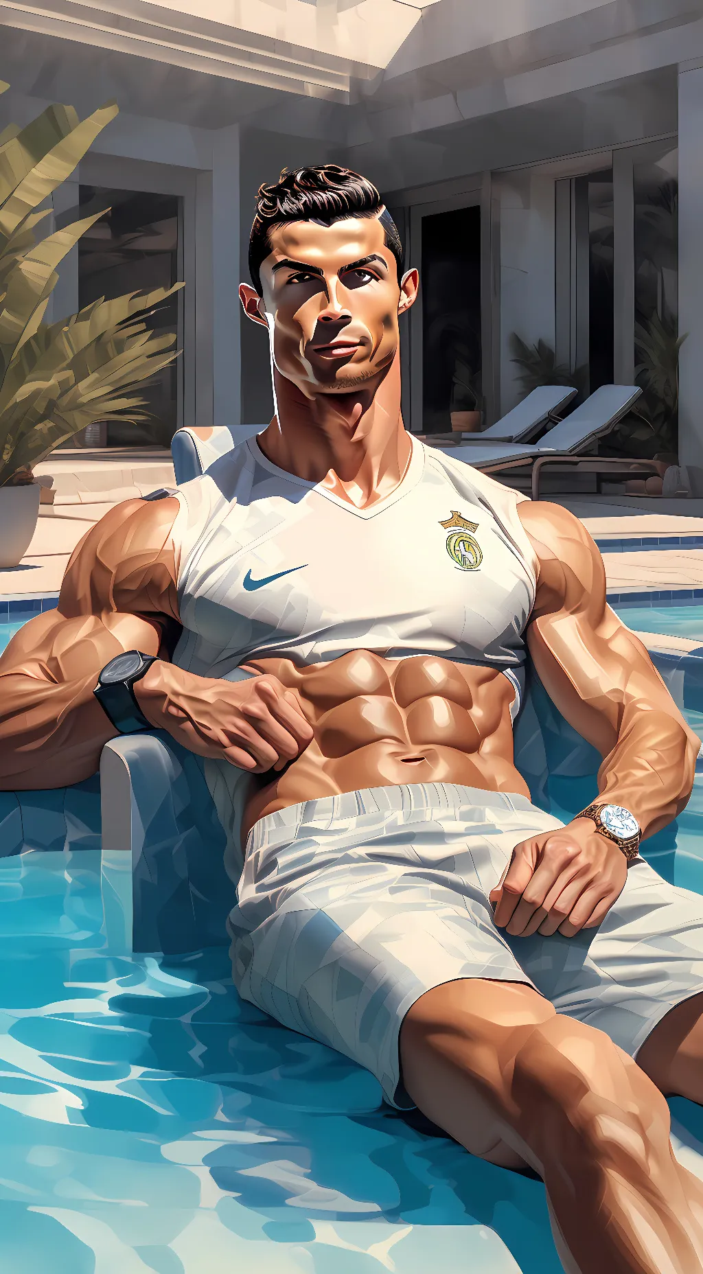 ai character: Cristiano Ronaldo background