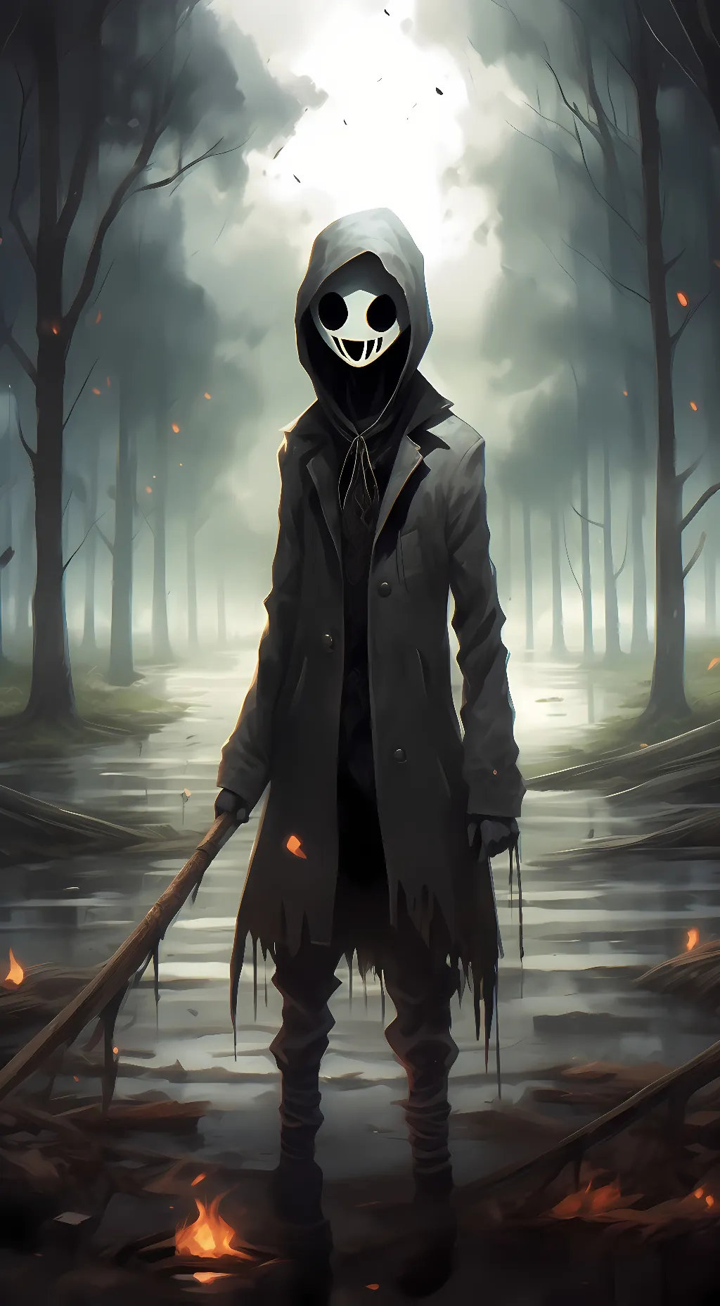 ai character: Silver killer background