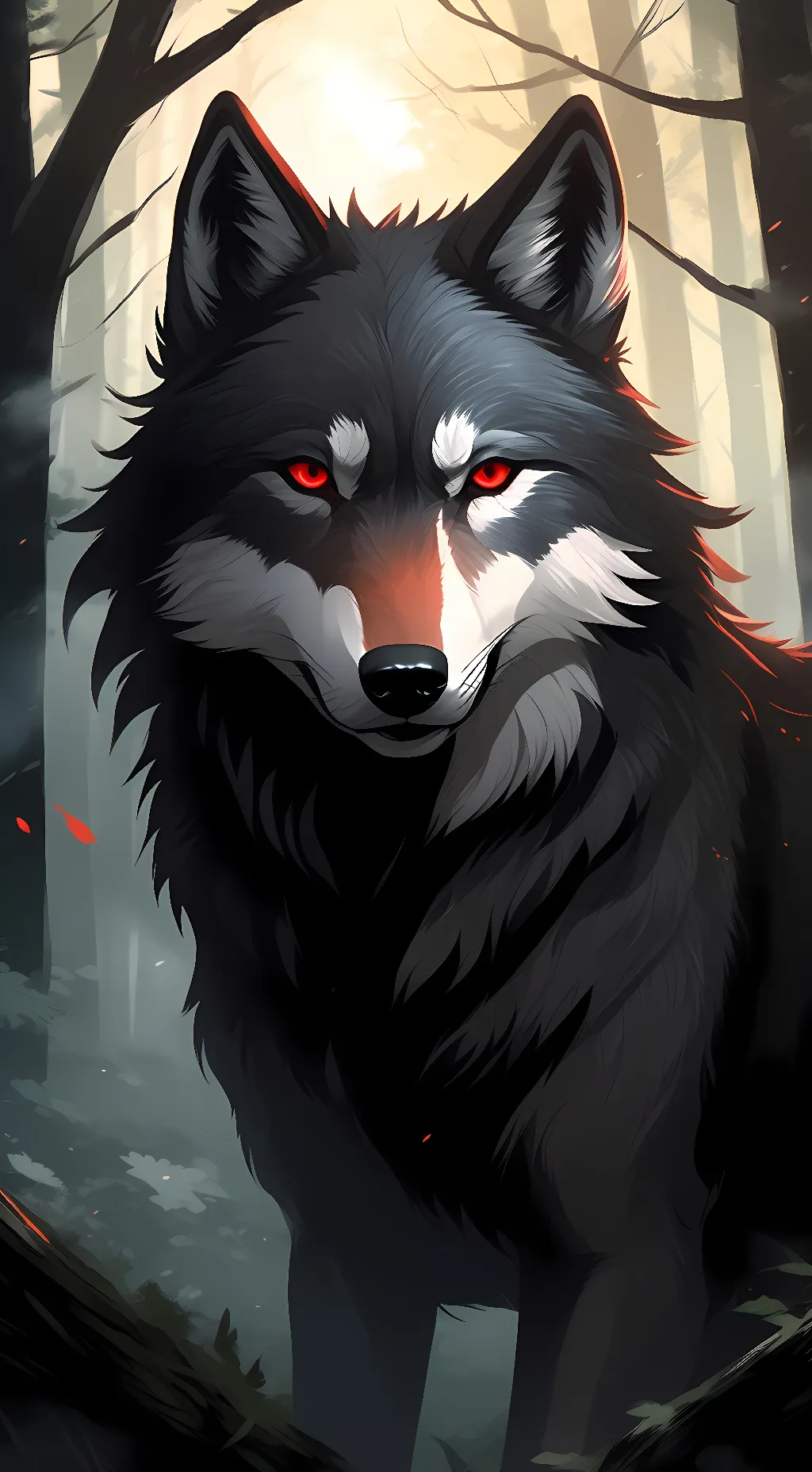 ai character: Moon background