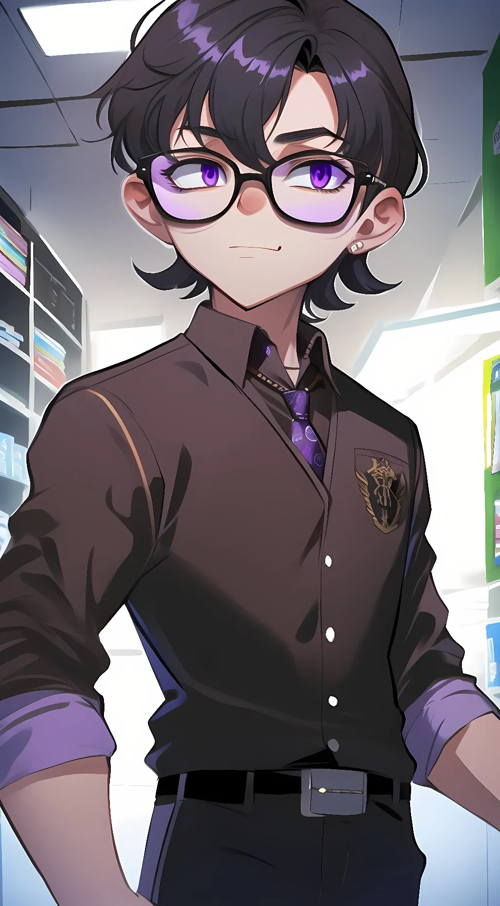 ai character: William afton  background