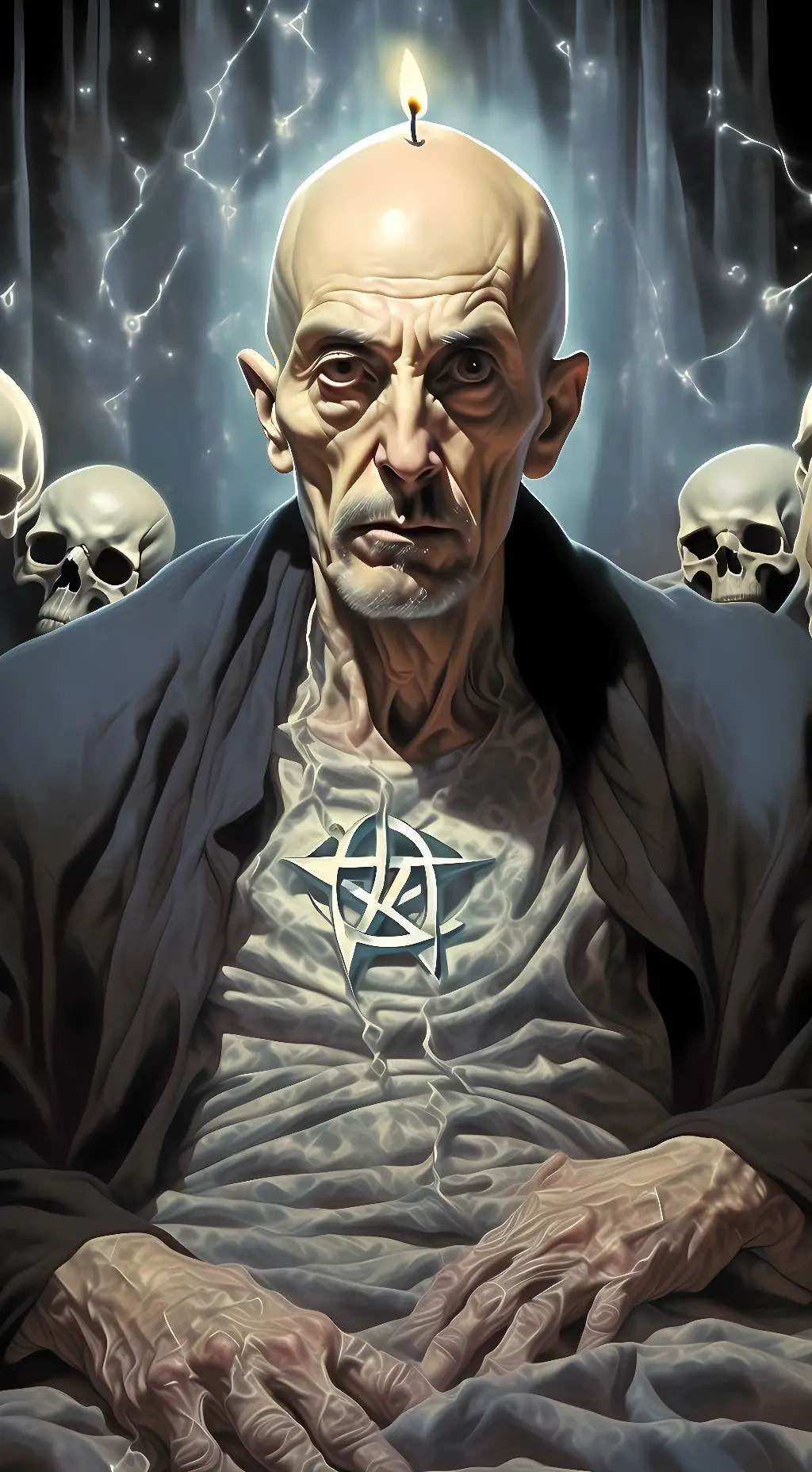 ai character: The Dark Preist background