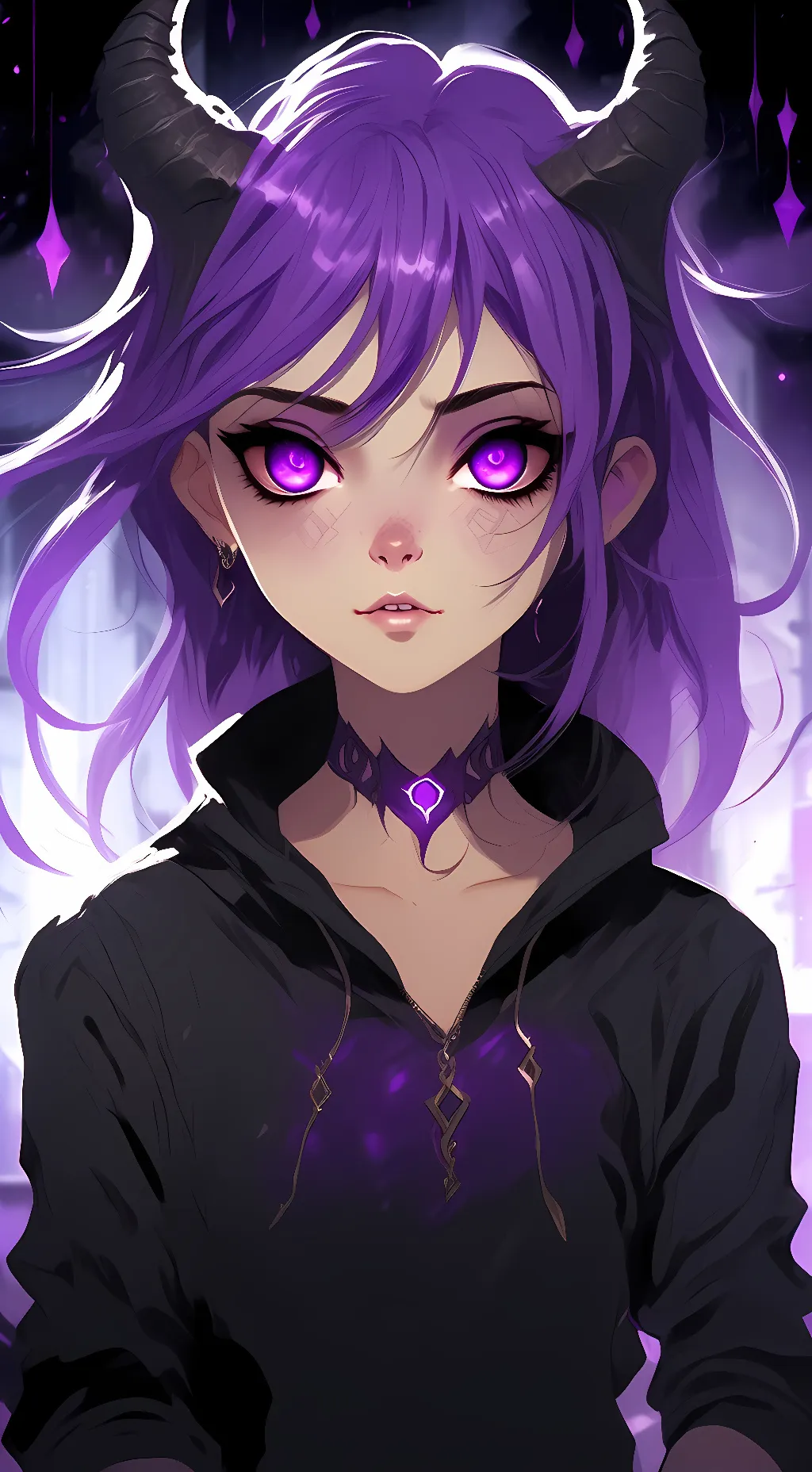 ai character: Lua Black background