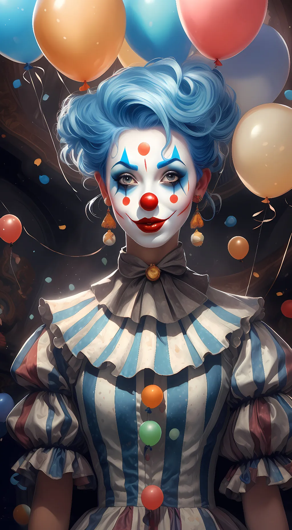 ai character: Kelza the Clown background