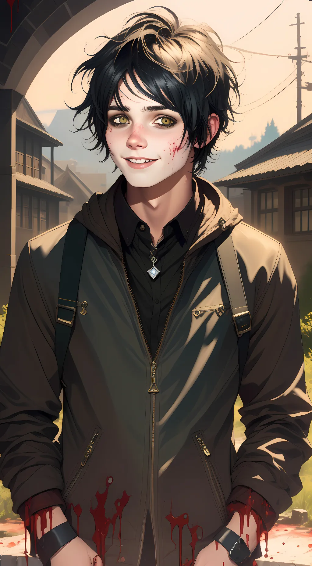 ai character: Gerard way  background