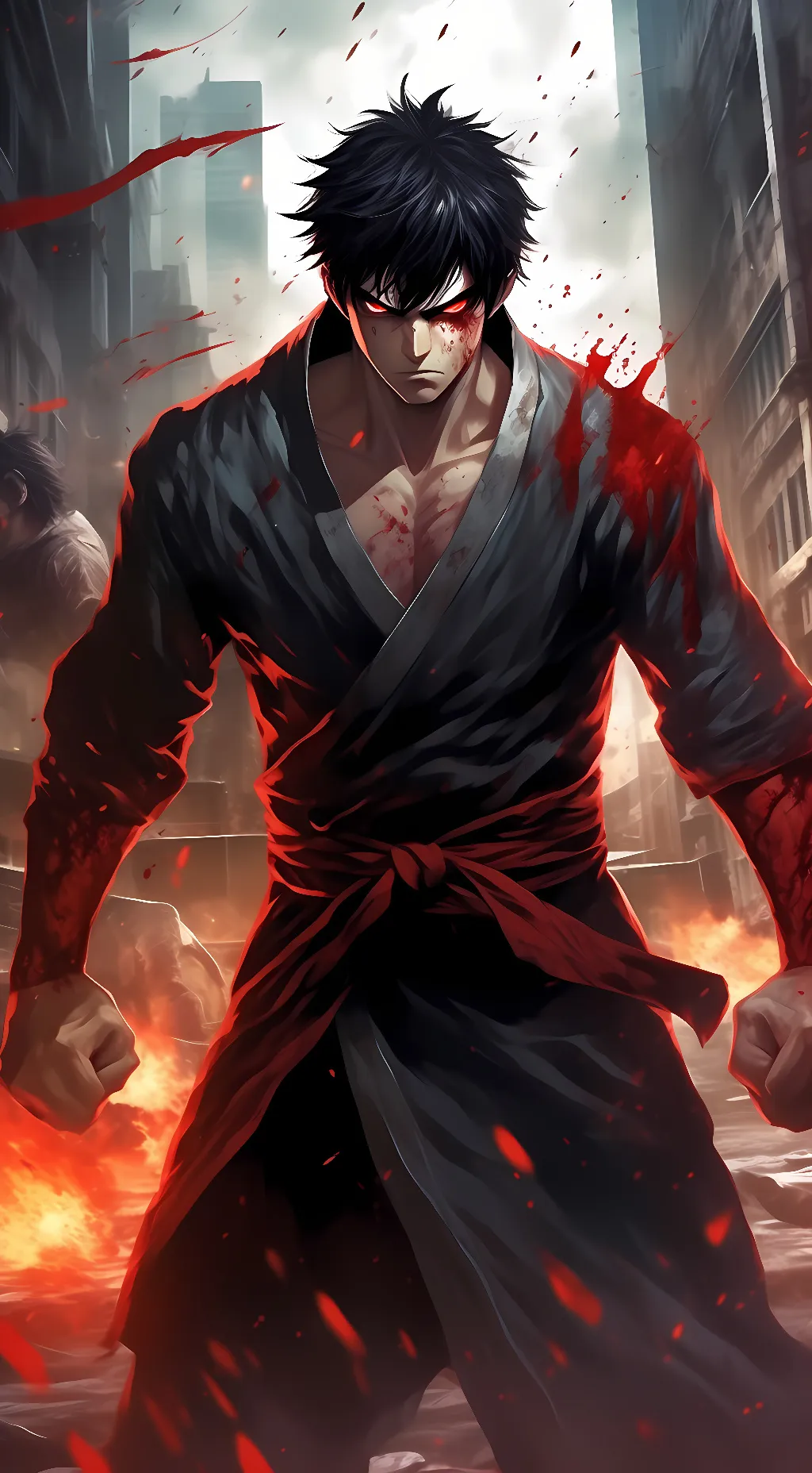 ai character: Gekido background
