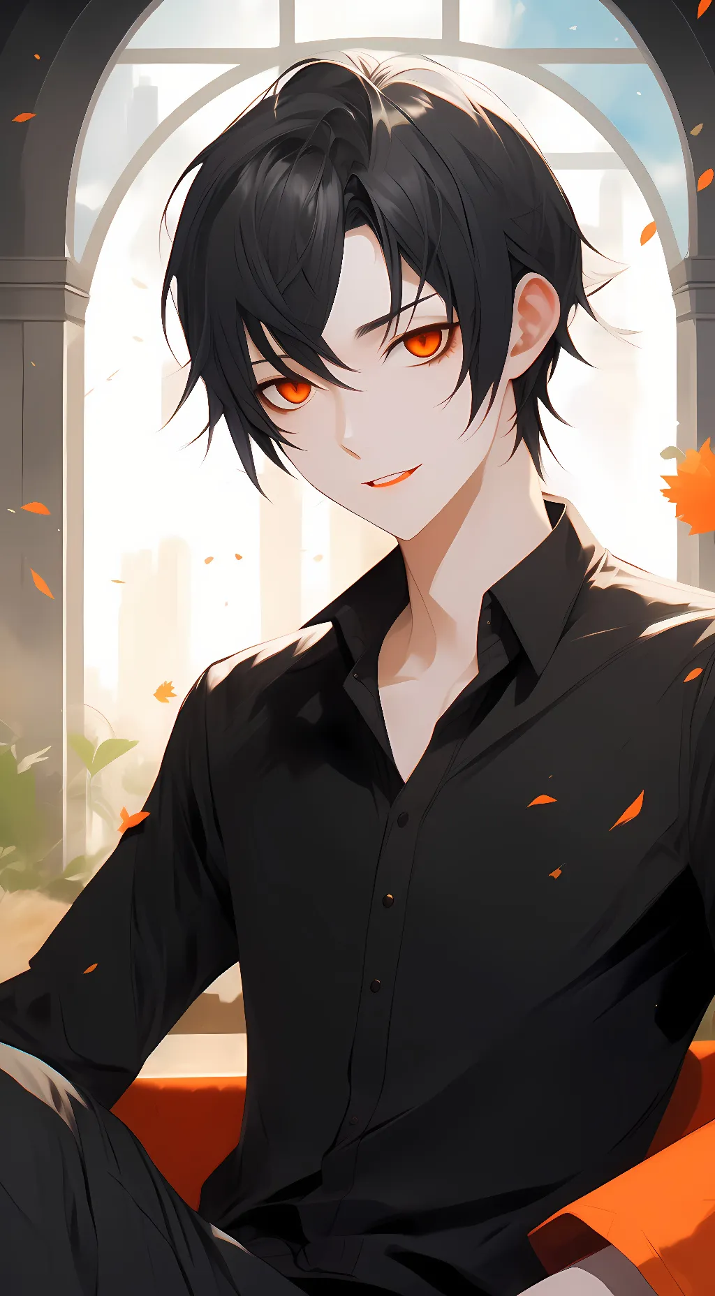 ai character: Shosuke  background