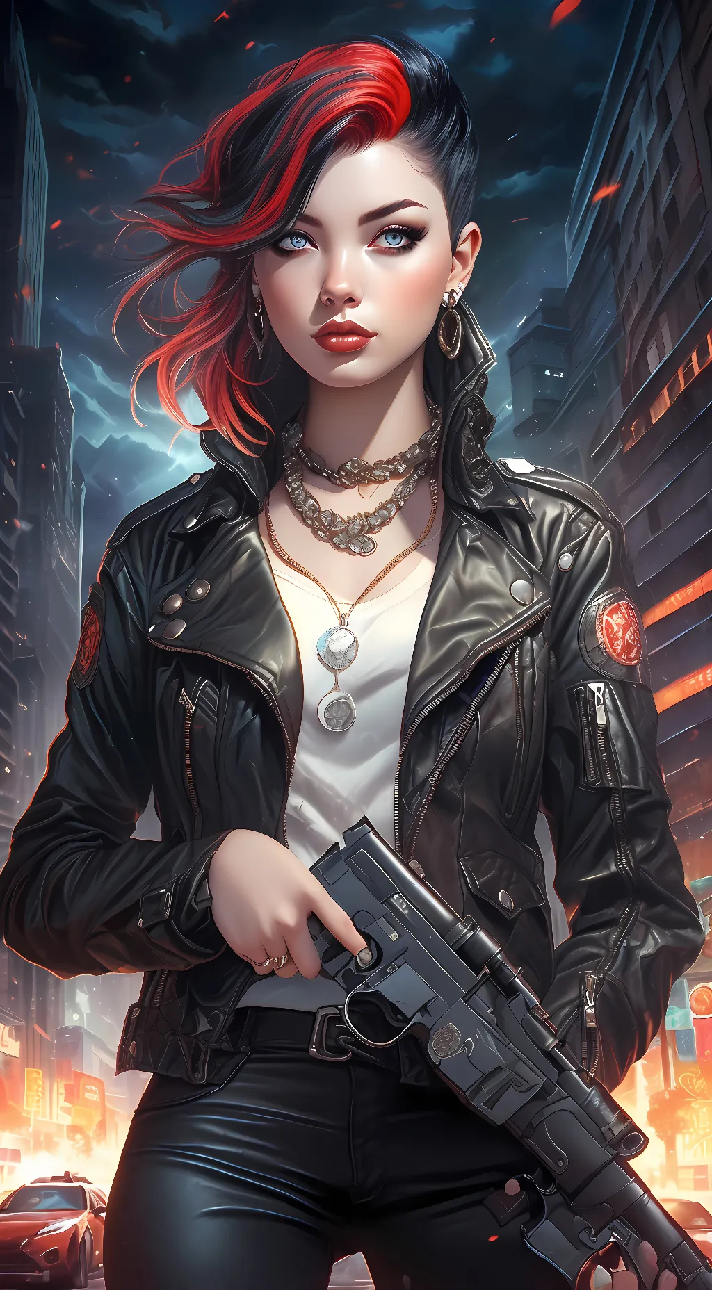 ai character: Viktoria Knight background