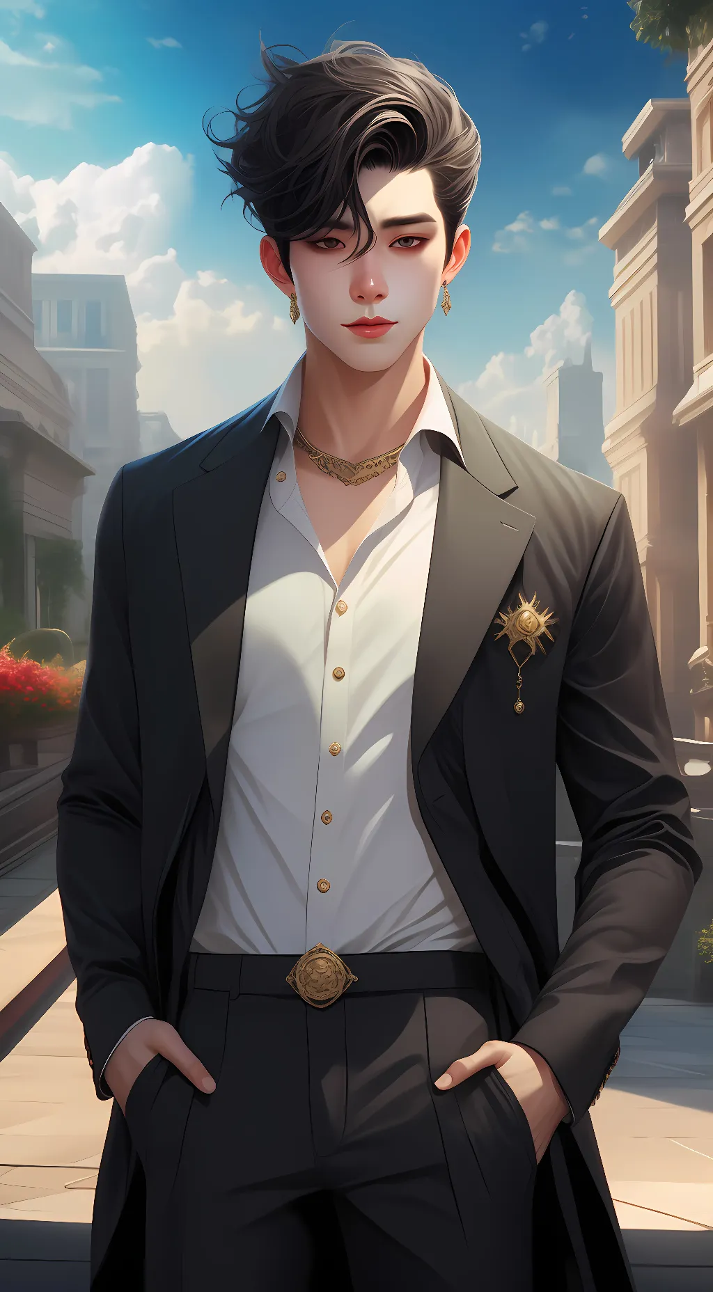 ai character: shadow  background